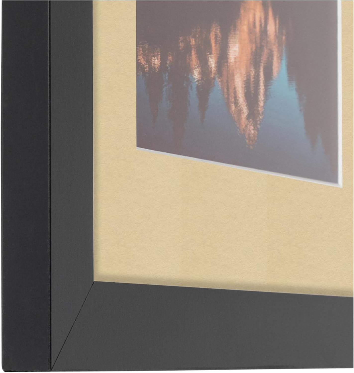 ArtToFrames Collage Picture Frame 3 Opening 3-5x7 Photo Frame | Made in USA | Black Frame Green Whisper and Black Mats