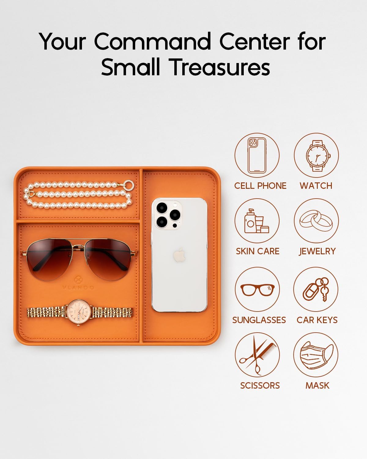 Valet Tray Organizer / Orange