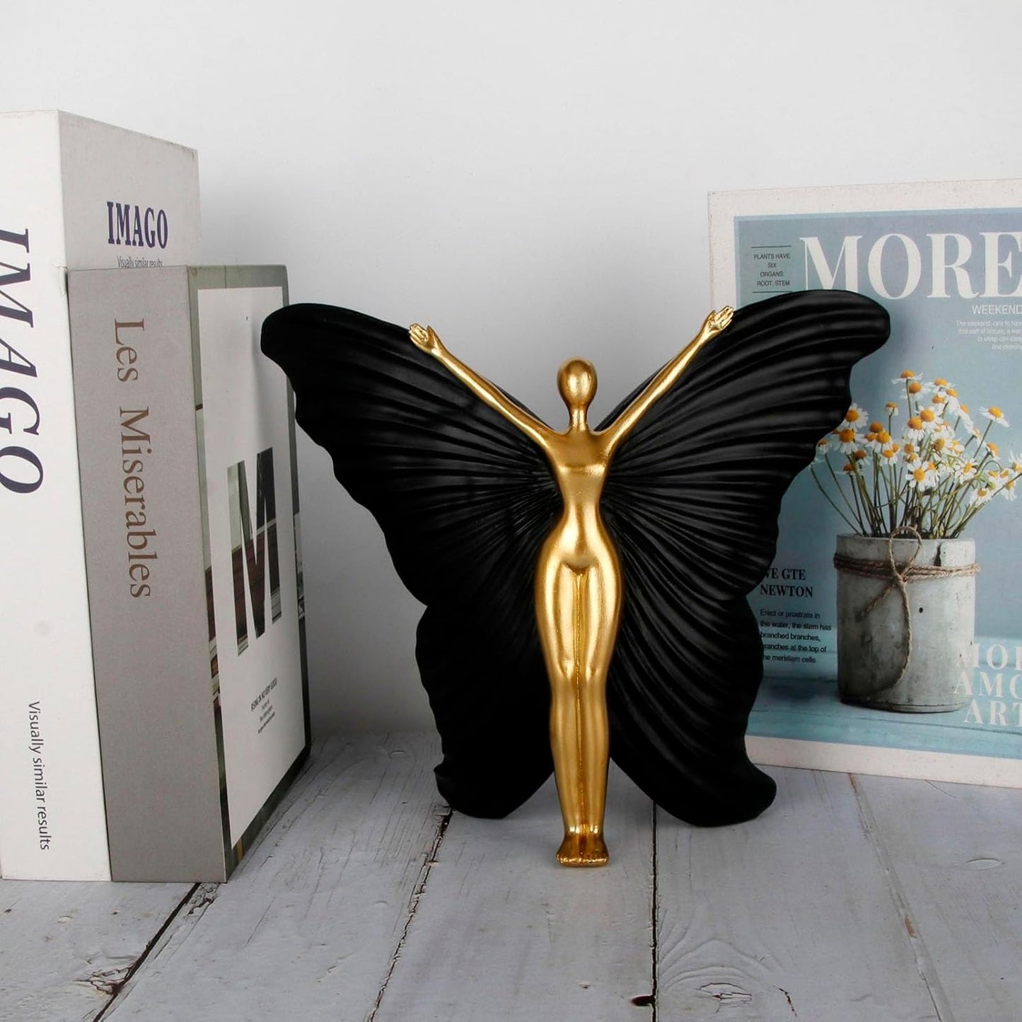 Fairy Butterfly Statue Collectible Figurines / Black