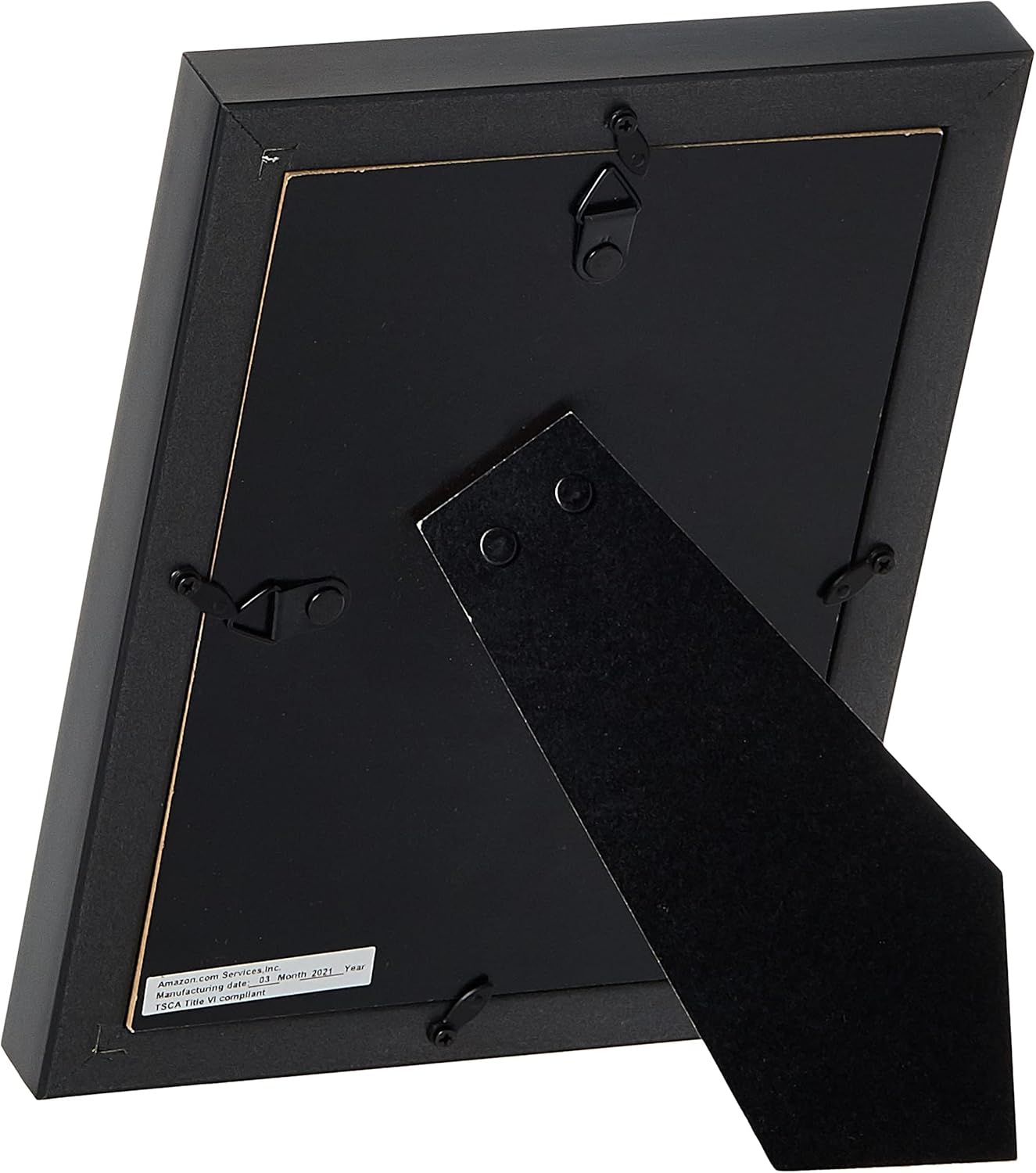 Rectangular Picture Frame Set / Black / 5 x 7