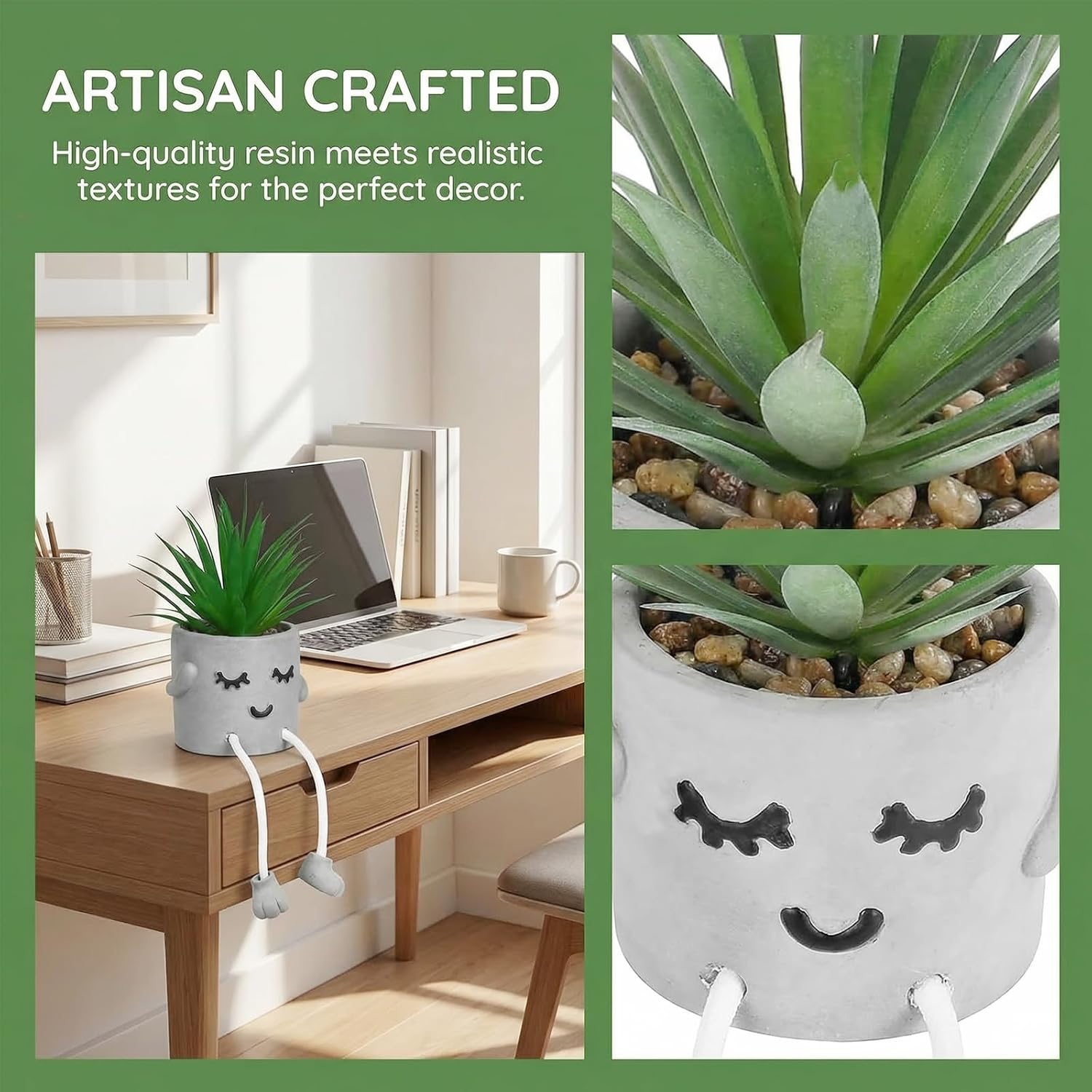 Small Artificial Succulent Plant in Pot 1PC / Beam