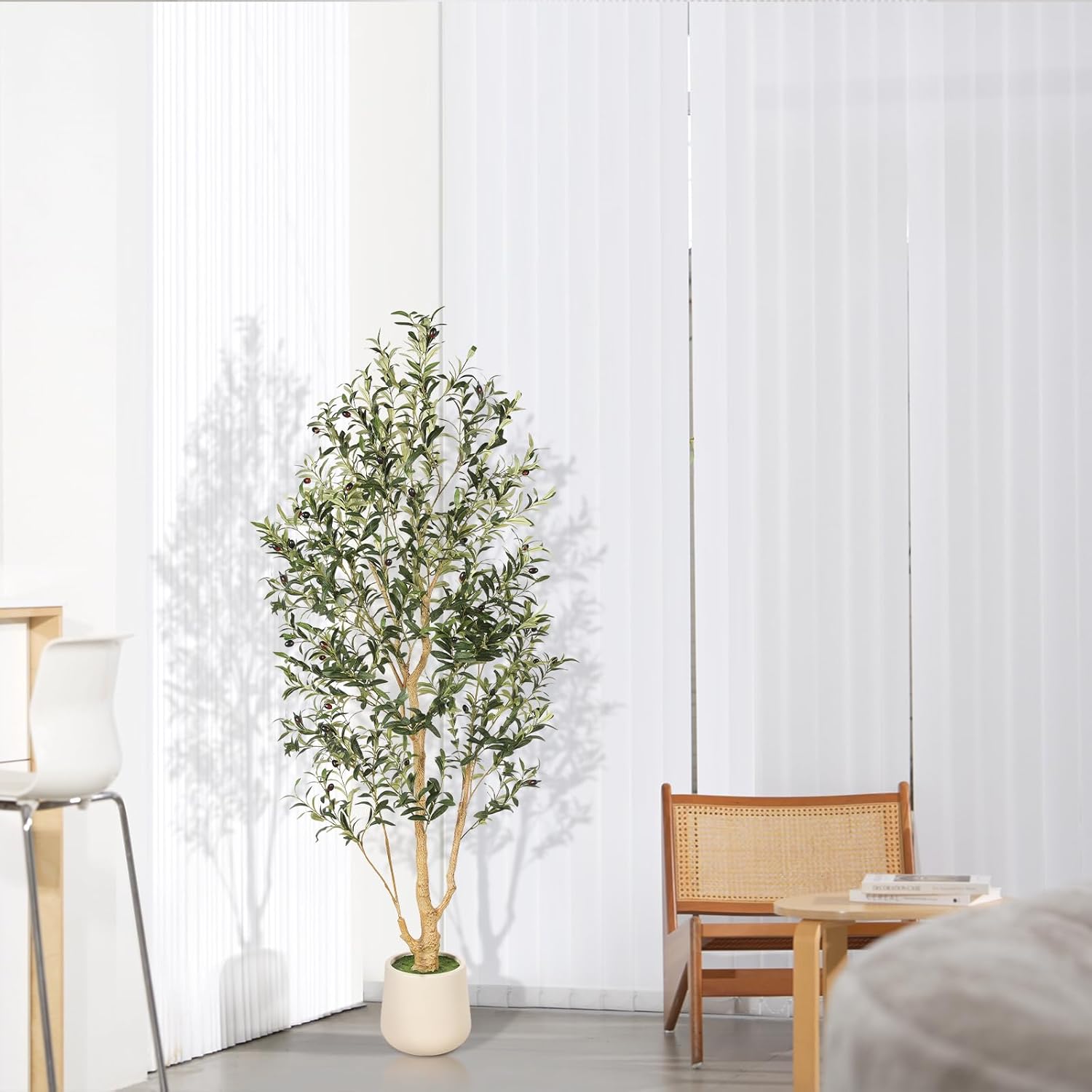Planter Faux Olive Tree / 6ft / 6 Inch