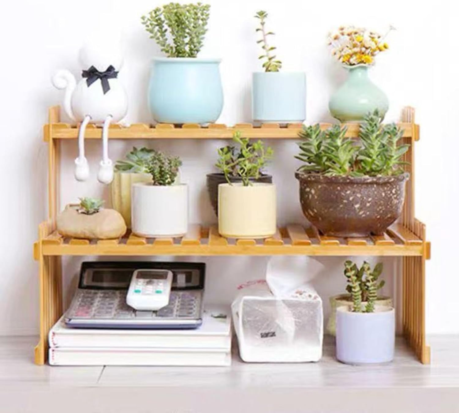 Desk Flower Pot Holder / 10.8" Length