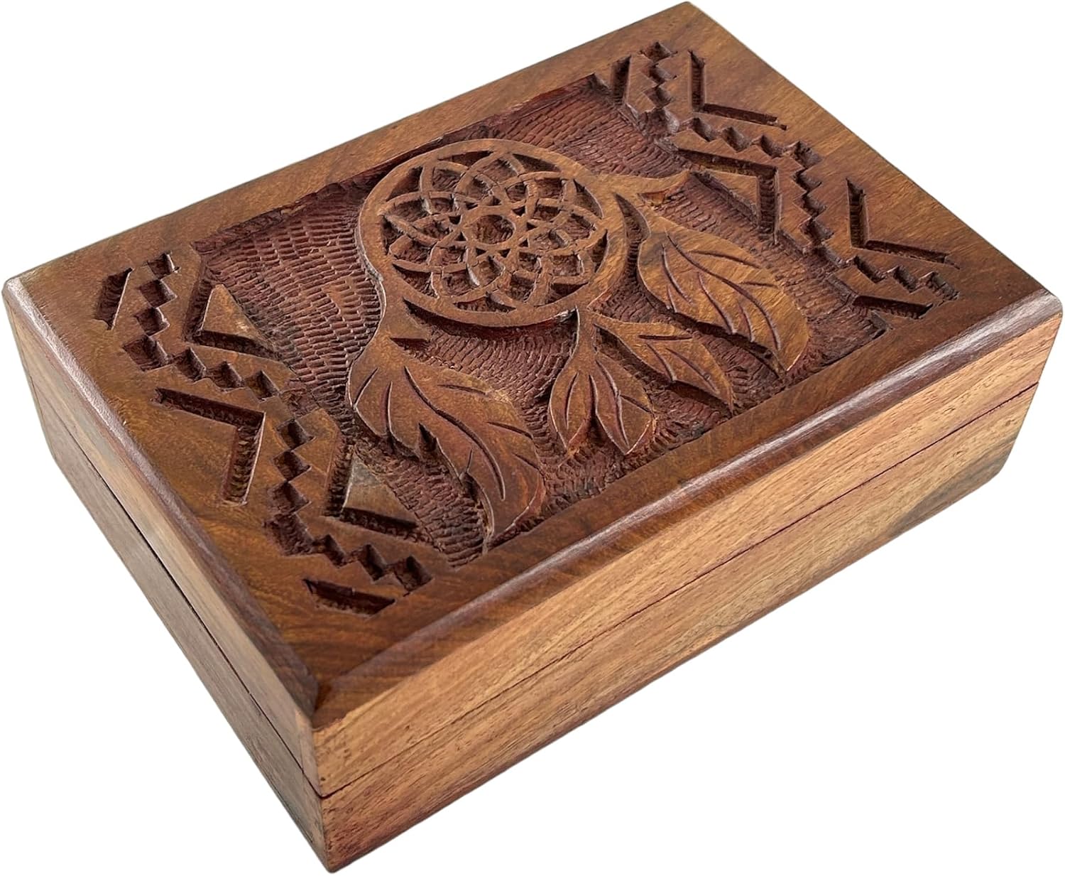 Wooden Mini Jewellery Box / Dream Catch