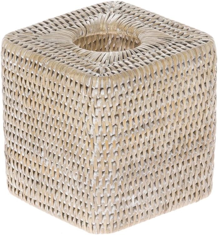 Tissue Box Cover-Home Decor Tissue Holder / White Wash