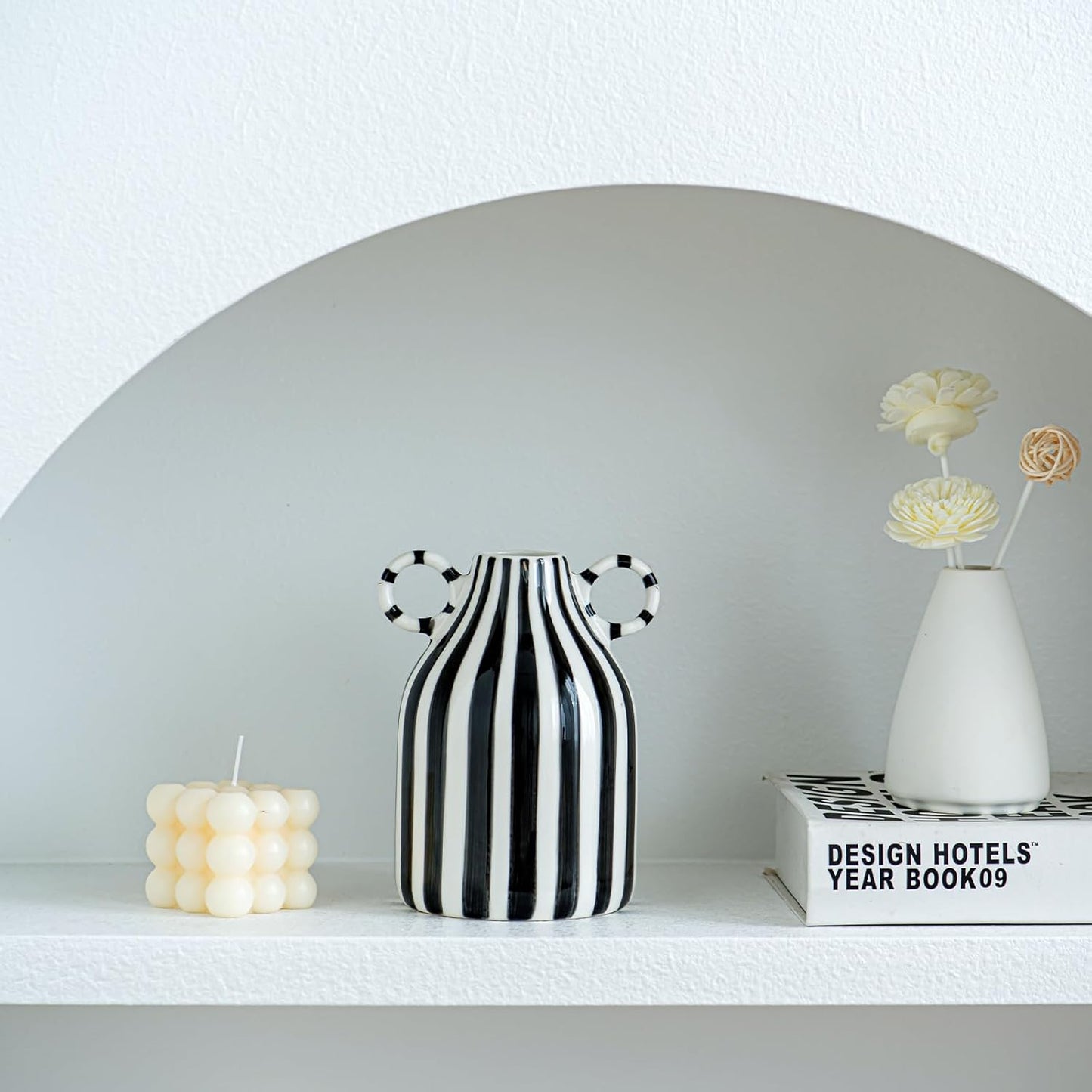 Ceramic Vase / Black and White