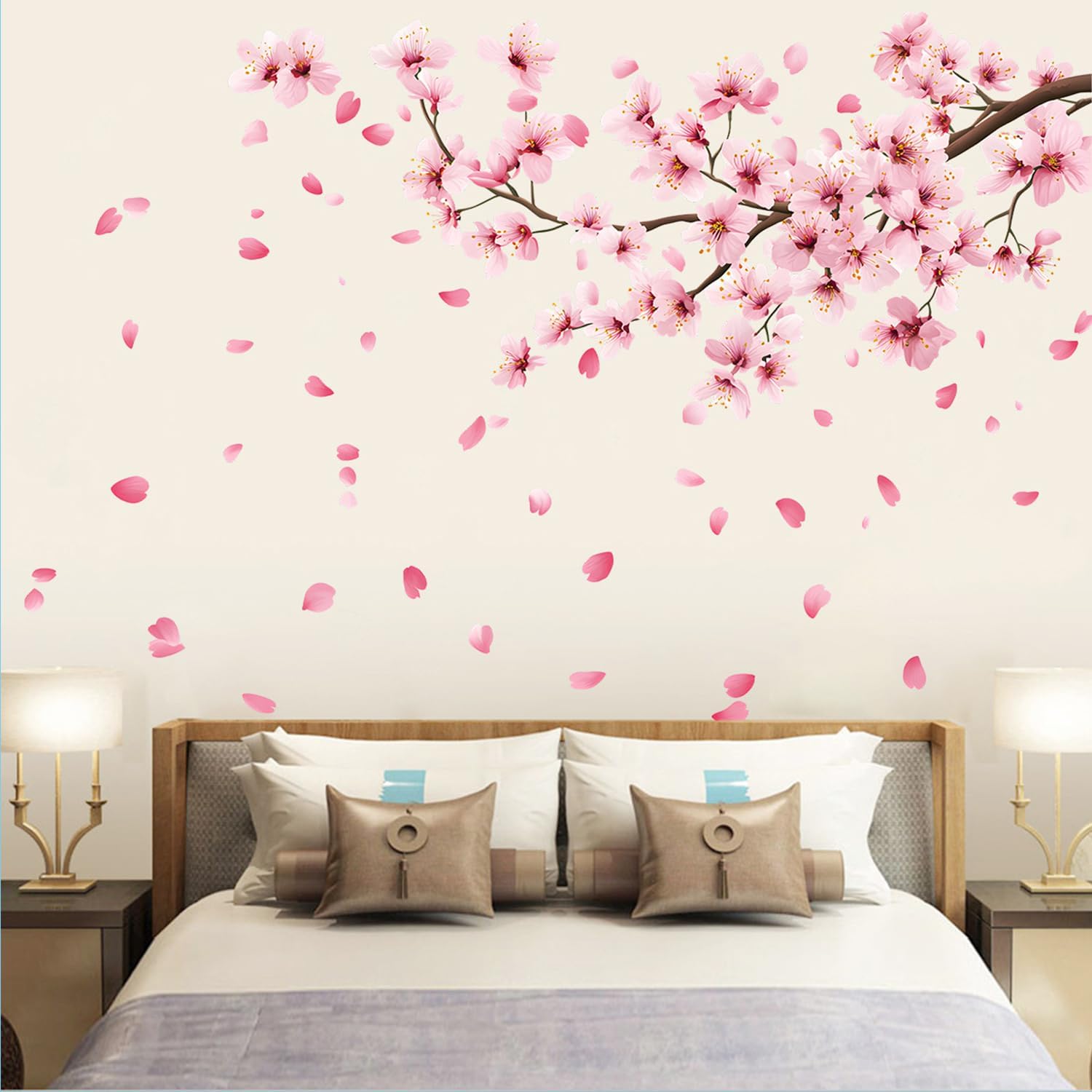 Cherry Blossom Wall Decals Stickers / Set of 35