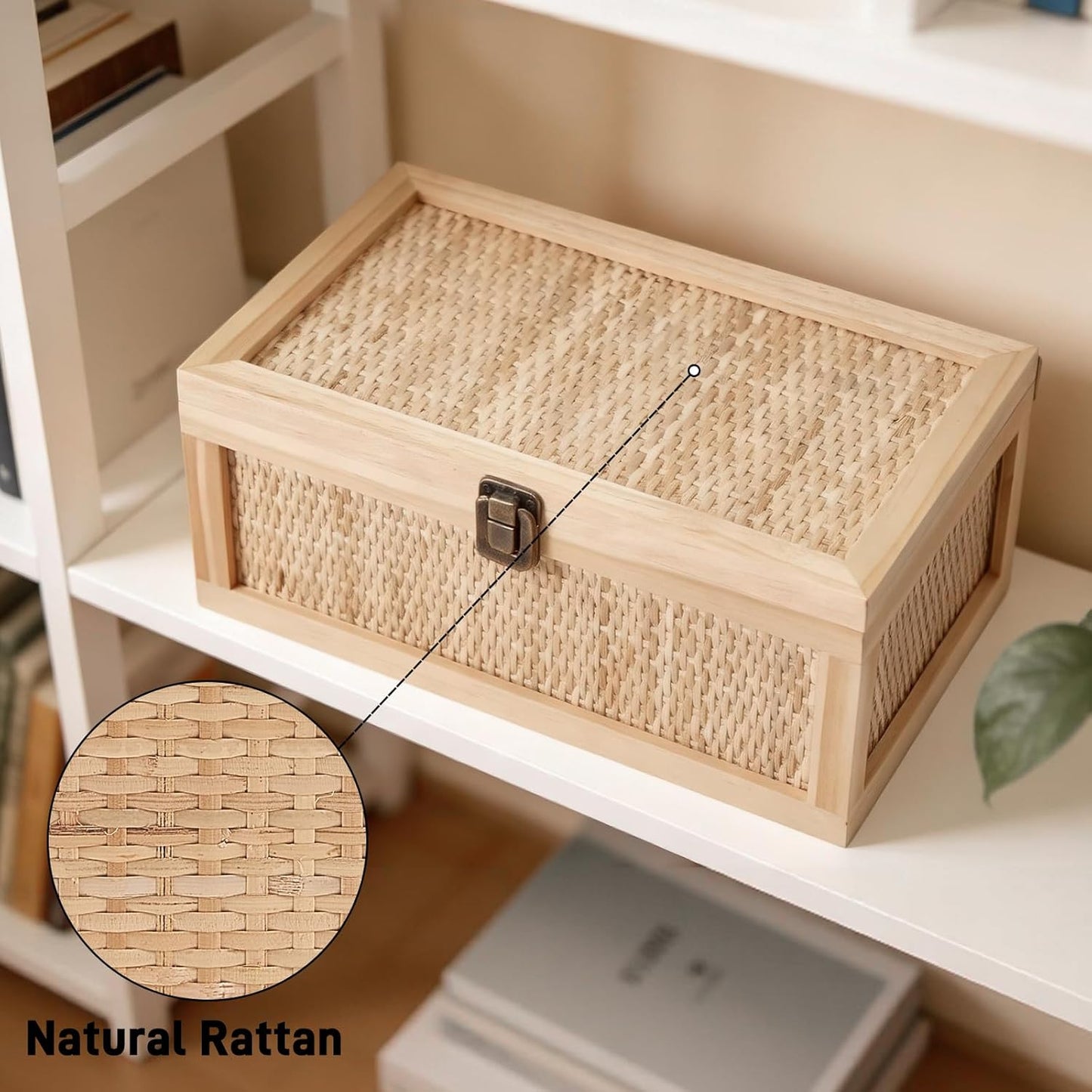 Rattan Decorative Boxes / Natural