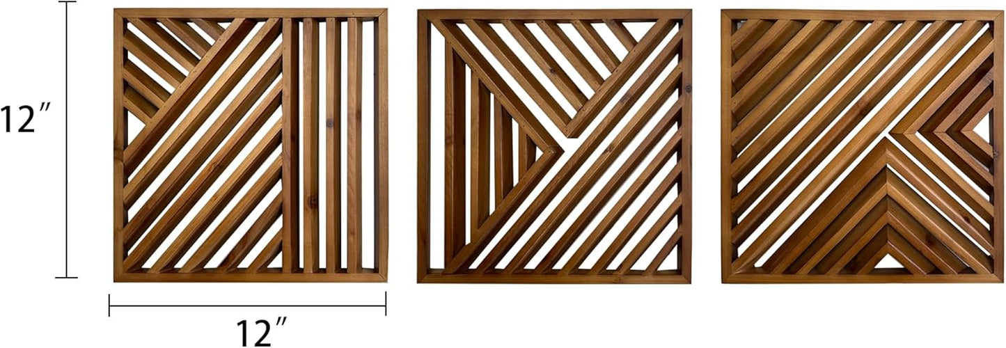 Wood Wall Art decorate / Set of 3