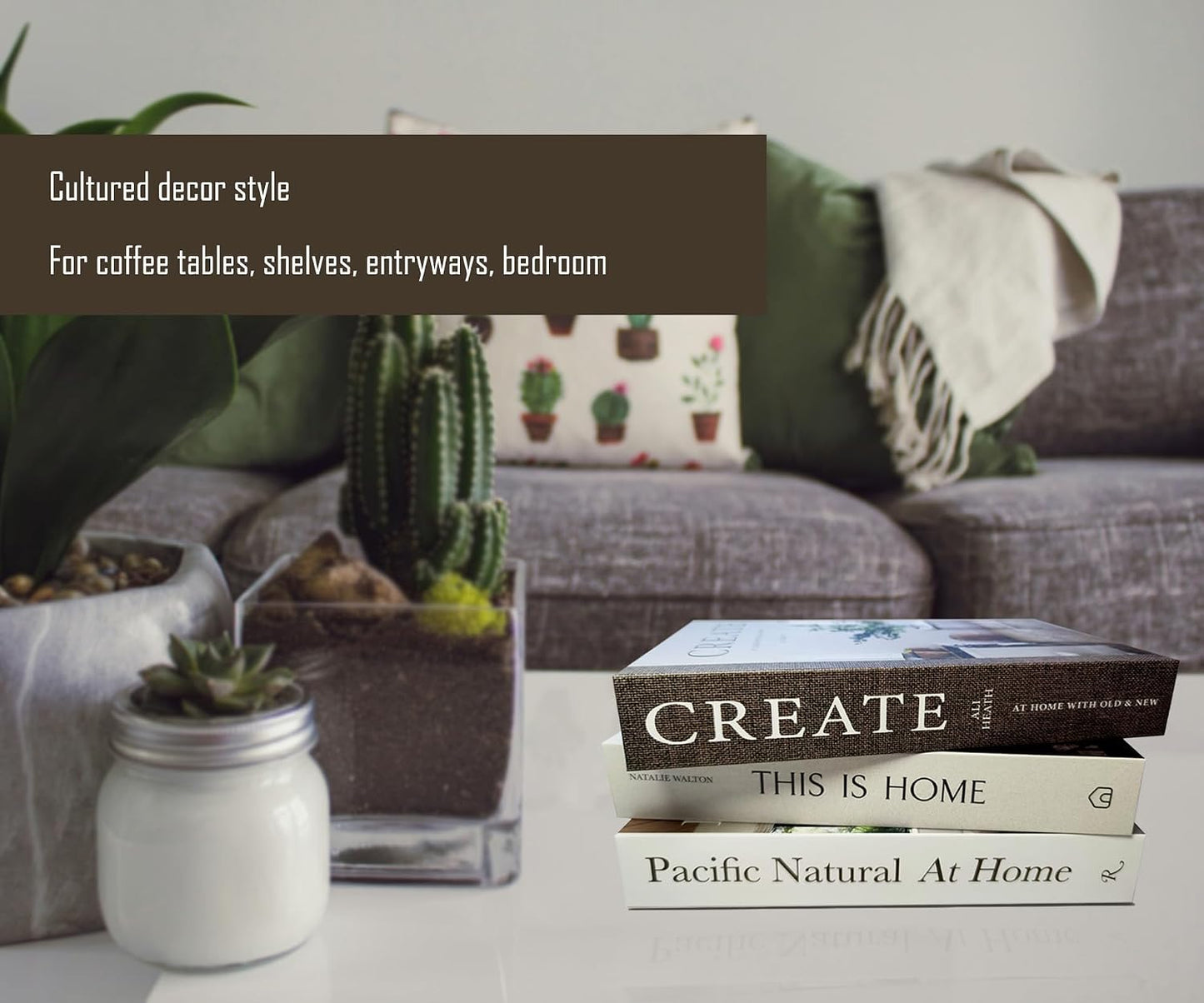 Faux Decorative Books / This Is Home