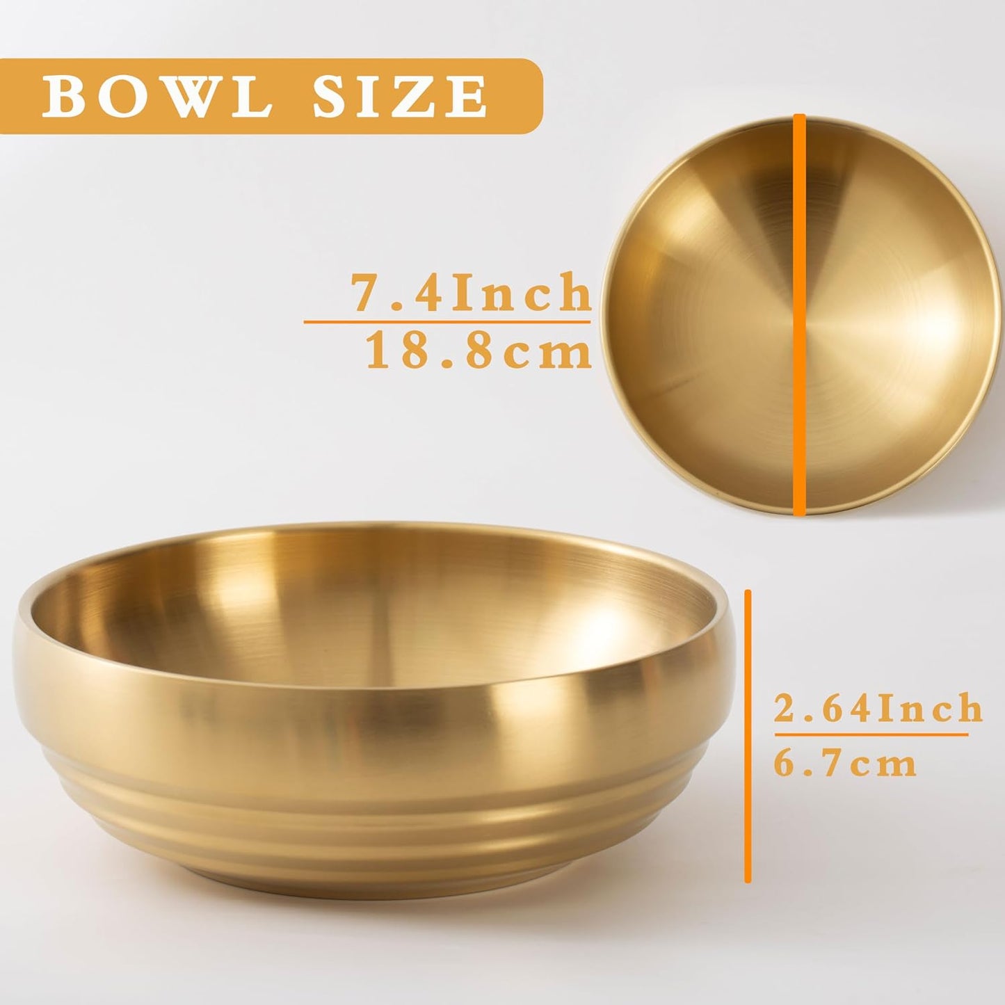 Key Holder Bowl / 7.4 INCH Gold / 7.4 Inch