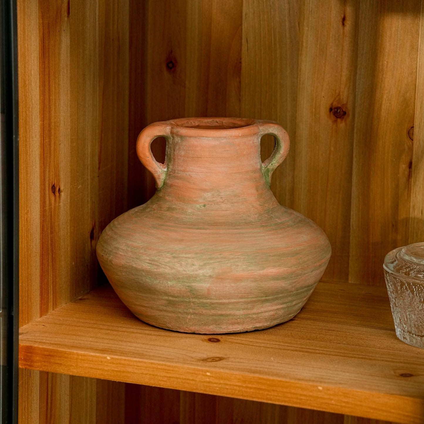 Rustic Ceramic Flower Vase / Style 1 - 7 Inch Tall / 7 Inch