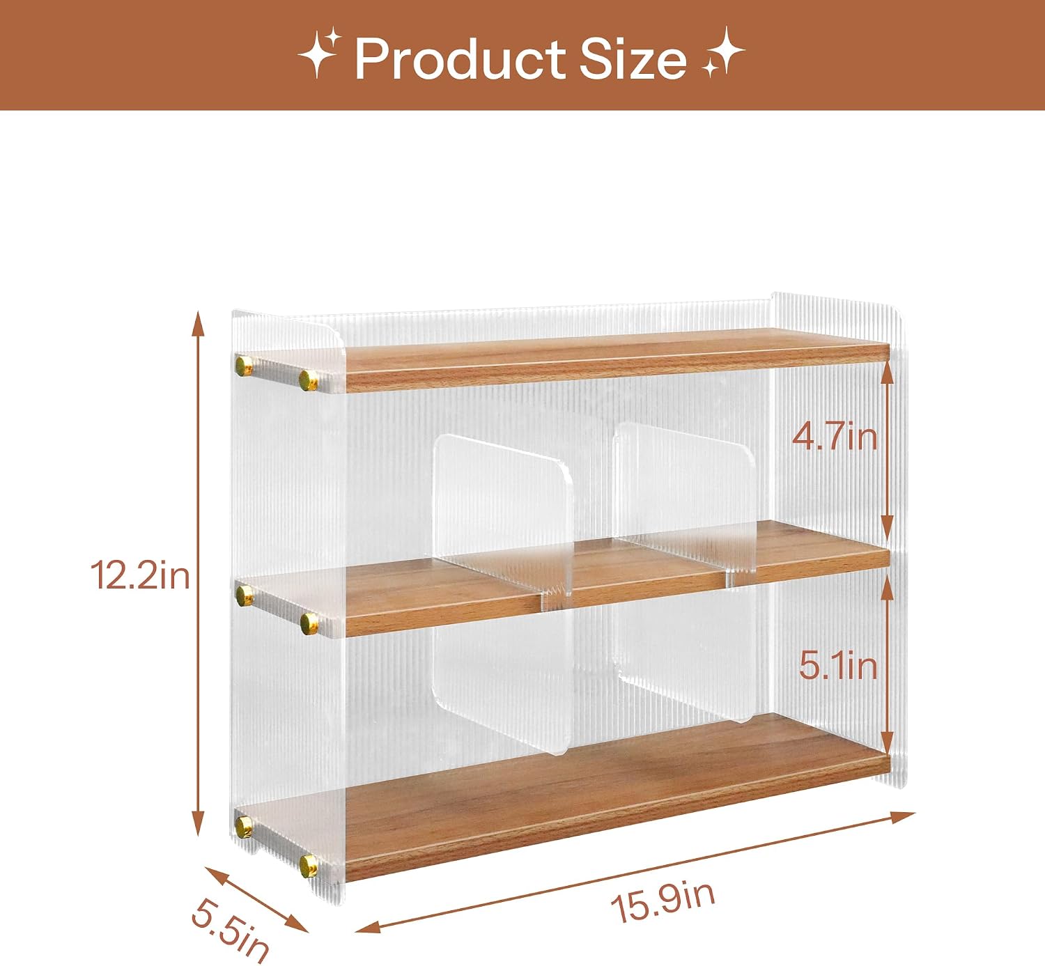 Coffee Mug Holder Wooden Cup Station Organizer 3-Tier Cup Holder for Coffee Bar Mug Display Rack for Countertop Mug
