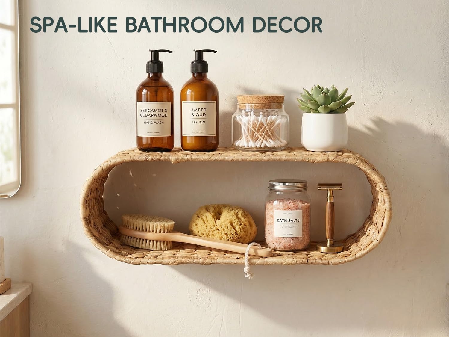 Rattan Hanging Toilet Paper Holder Basket