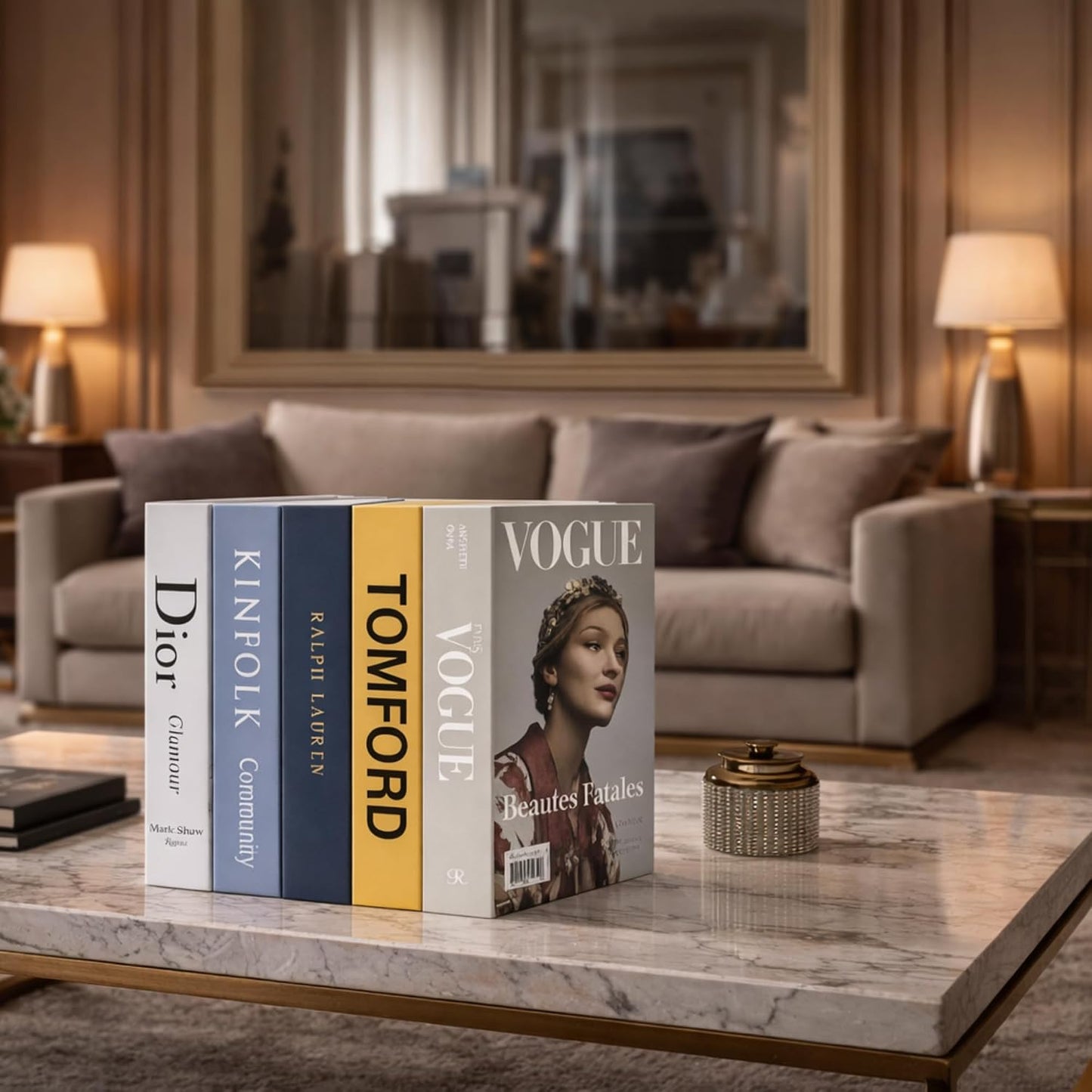 Decorative Faux Books / Iconic Edition / Set of 5