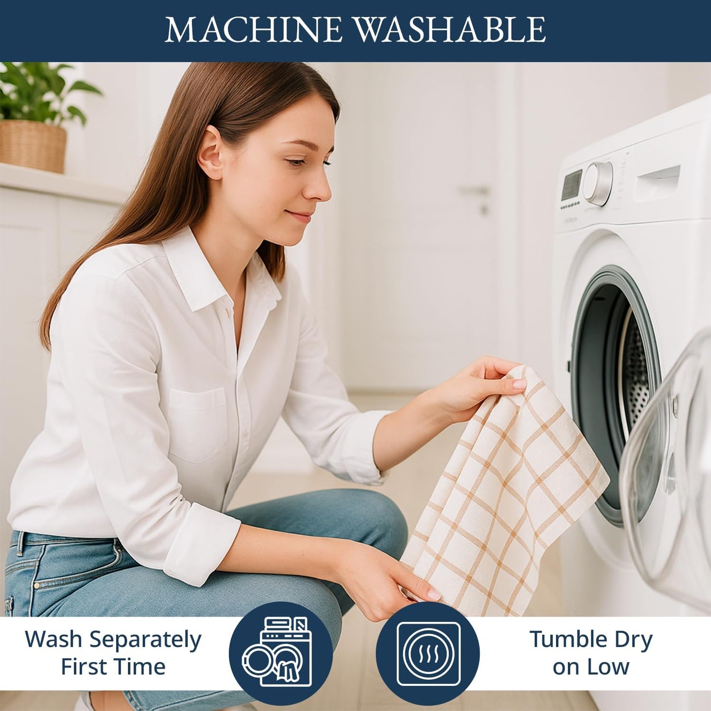 LANE LINEN Kitchen Towels & Dishcloths Set of 12-100% Cotton, Quick-Drying 18” x 28” Absorbent Dish & Tea Towels, Soft