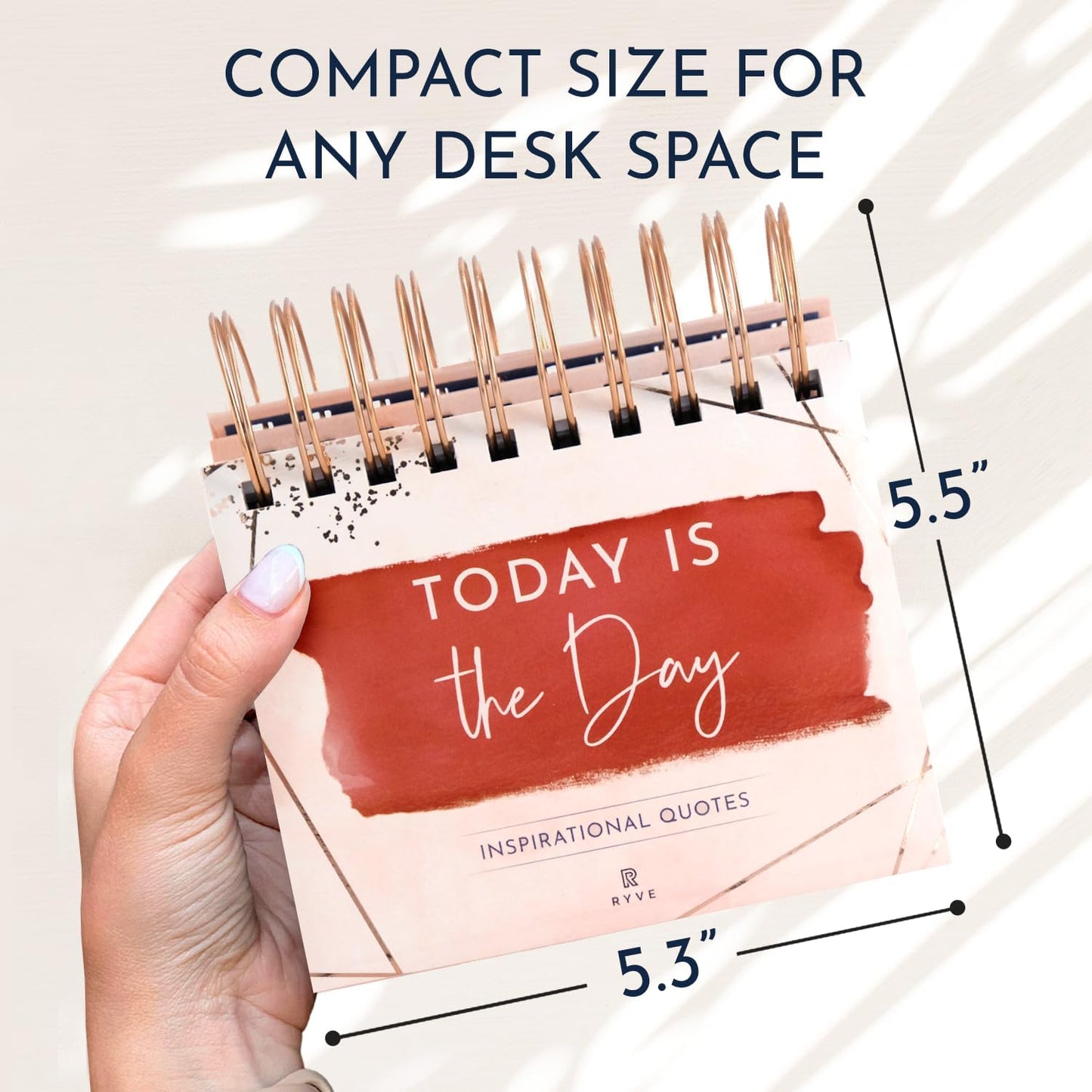 Motivational Desk Flip Calendar with 366 Daily Affirmations, Gift for Women | Inspirational Perpetual Desk Calendar