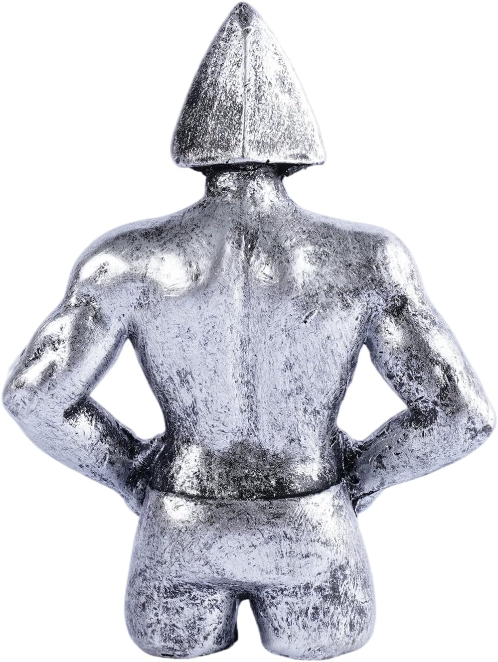 Sculptures Statue Abstract Male Torso Art Deco Resin Figurines / Silver / Set of 3