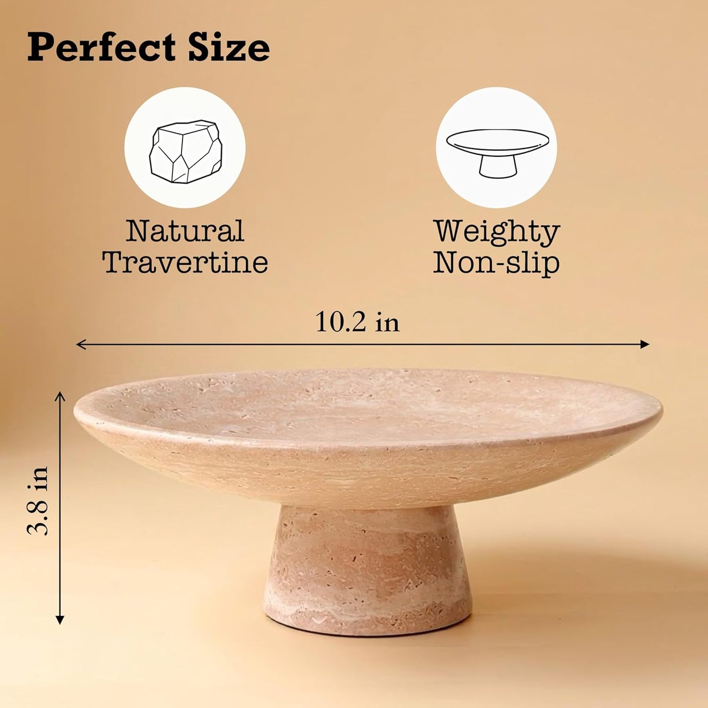 Travertine Fruit Bowl / Travertine Beige