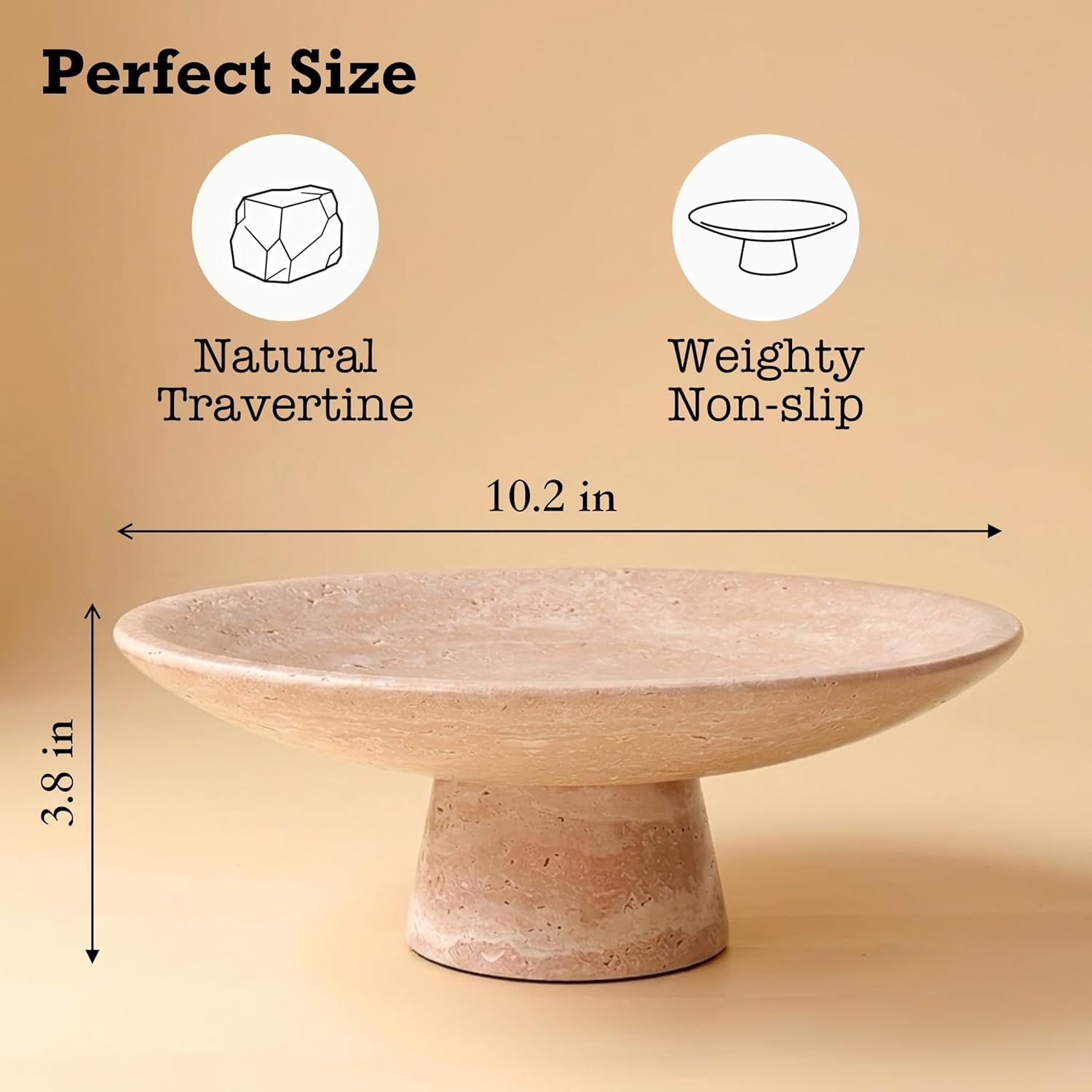 Travertine Fruit Bowl / Travertine Beige