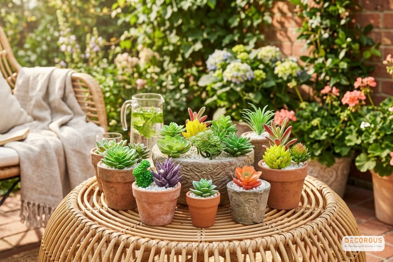 Artificial Succulent Plants / Set of 16