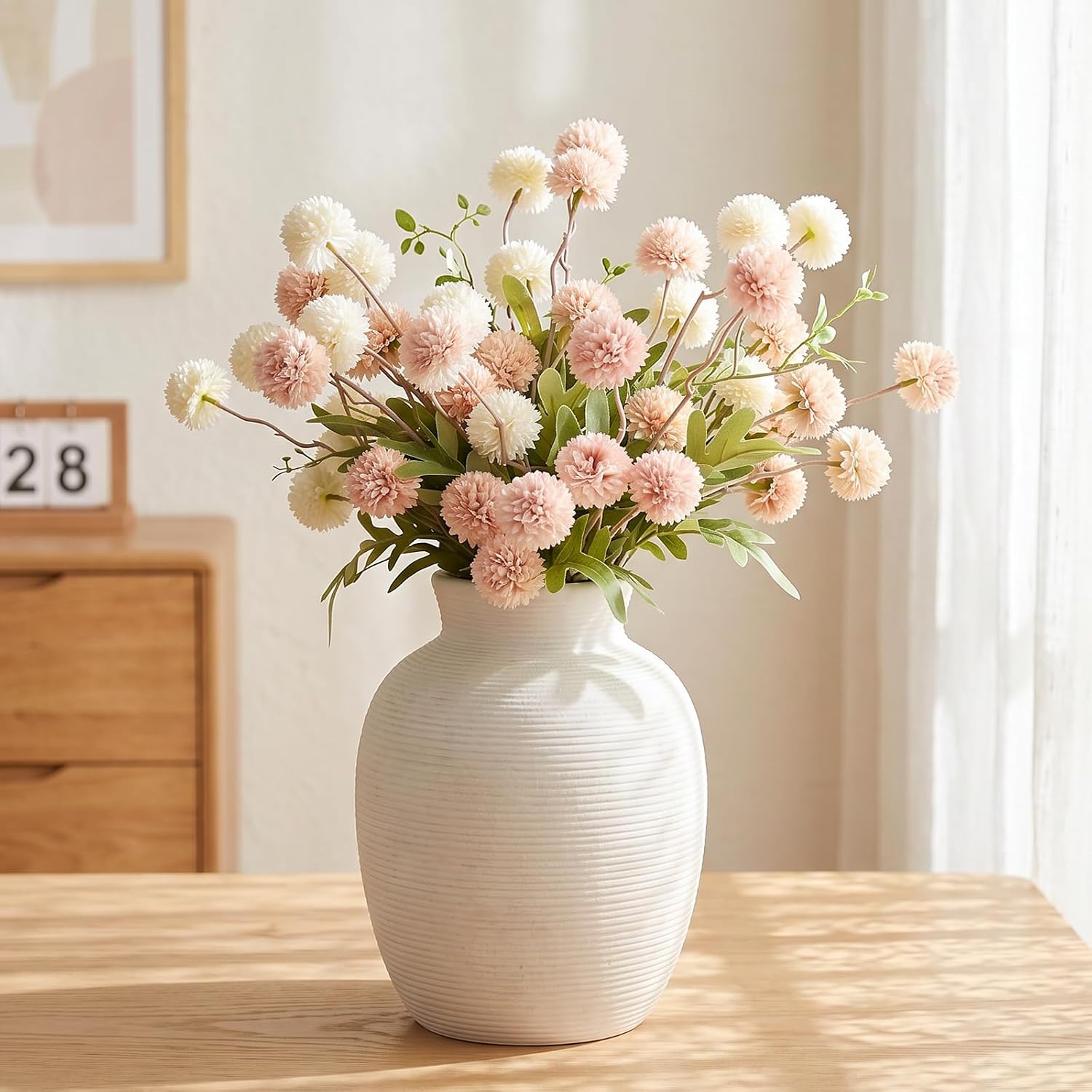 Ceramic Vase Home Decor / 1-white/8 / 8 Inch