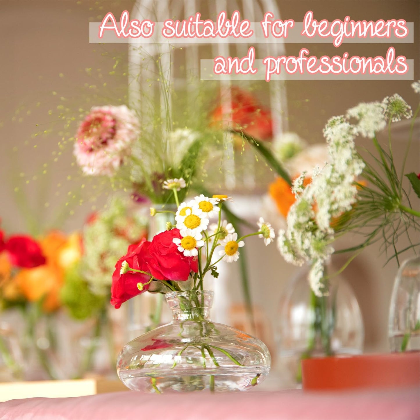 Glass Bud Vase in Bulk / Clear / Set of 24