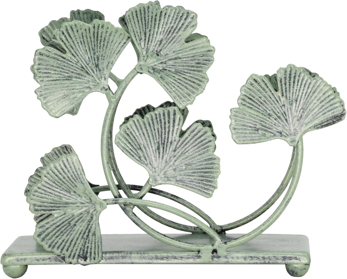 Decorative Metal Paper Napkin Rack / Green / 6 x 5.2