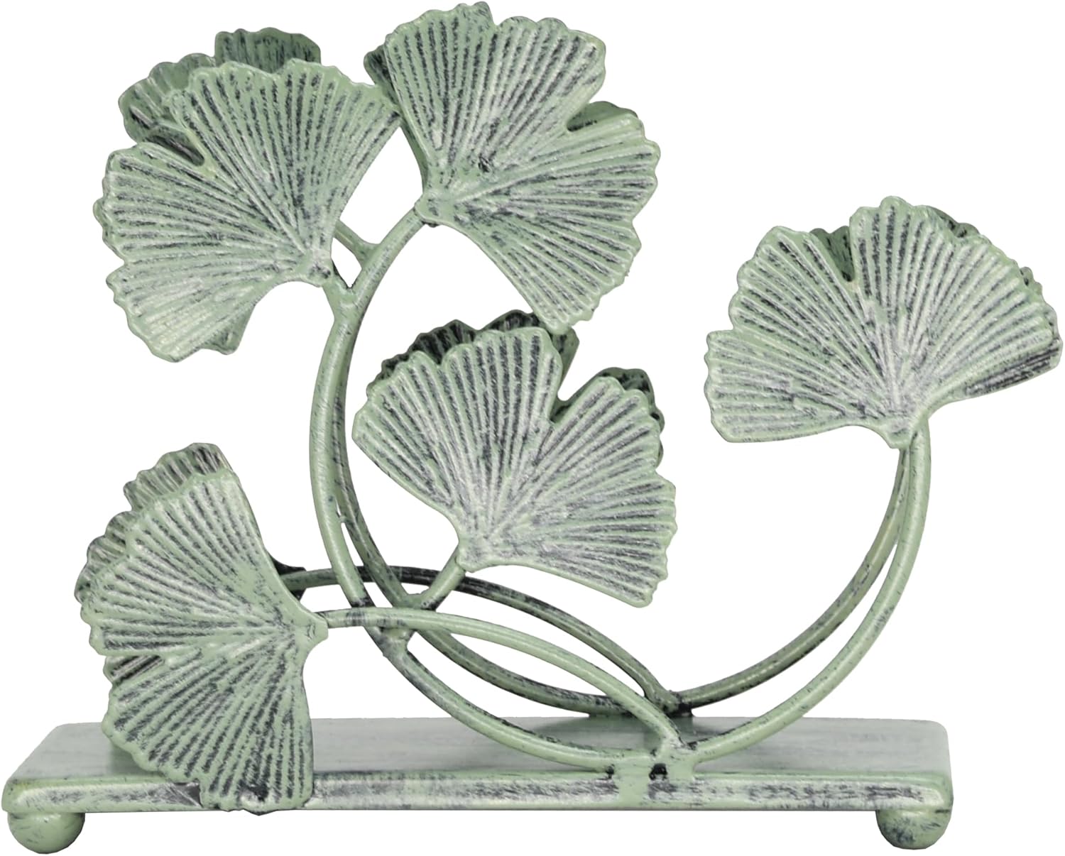 Decorative Metal Paper Napkin Rack / Green / 6 x 5.2