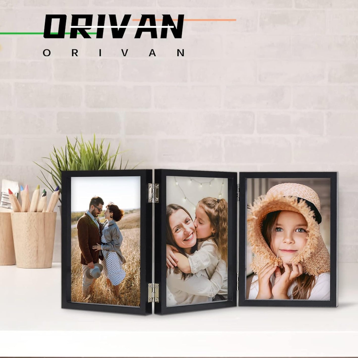 Glass Vertical Stand Frames / Black / 4 x 6