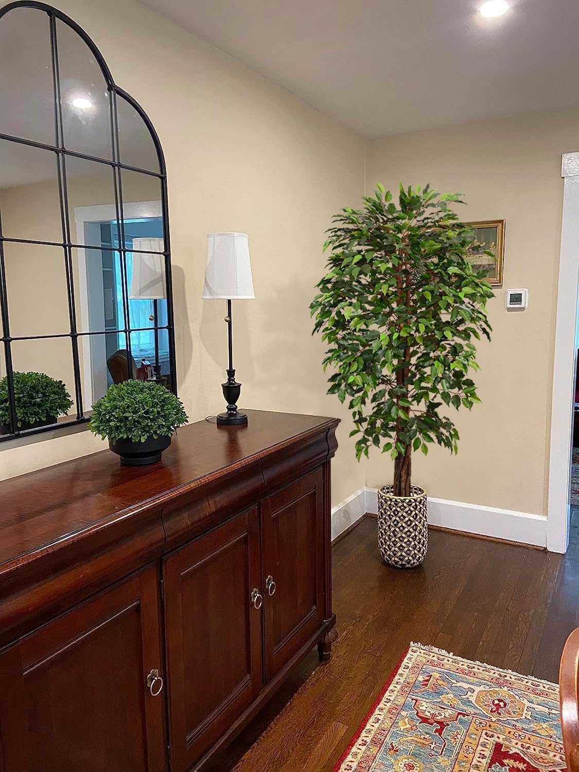 Feet Faux Plant Fake Silk Trees / Ficus Tree / 6ft / 6 Inch