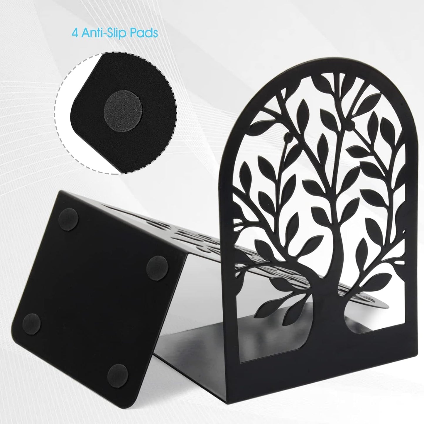 Metal Bookends / Book Ends / Black