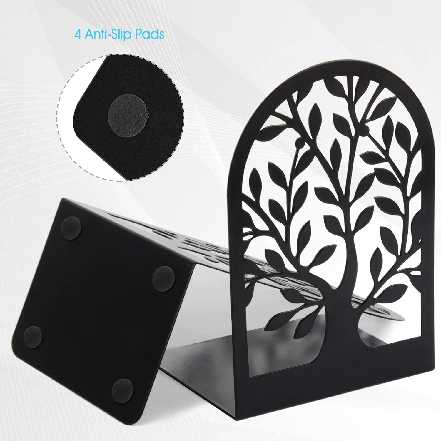 Metal Bookends / Book Ends / Black