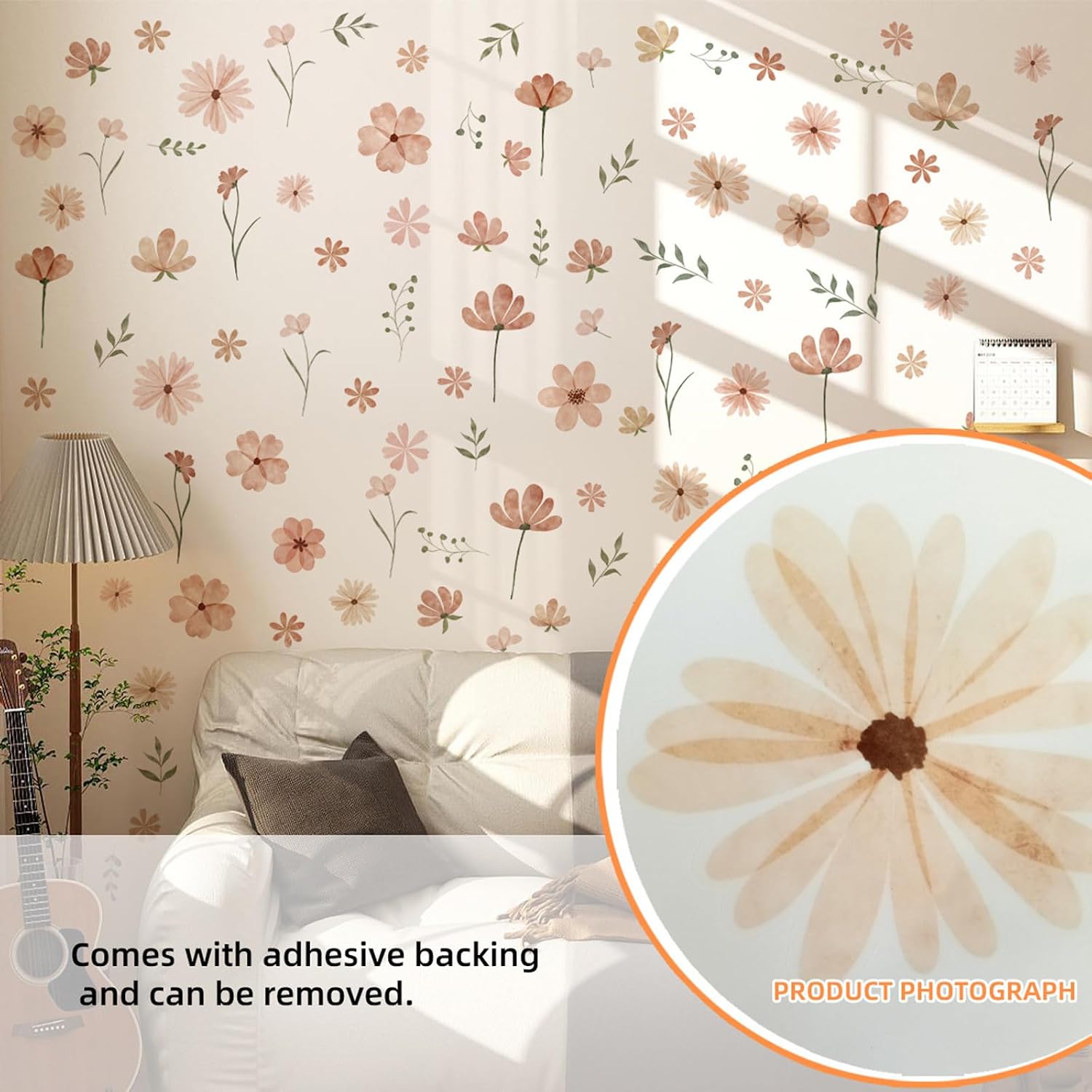 Boho Flower Wall Decals / Daisy