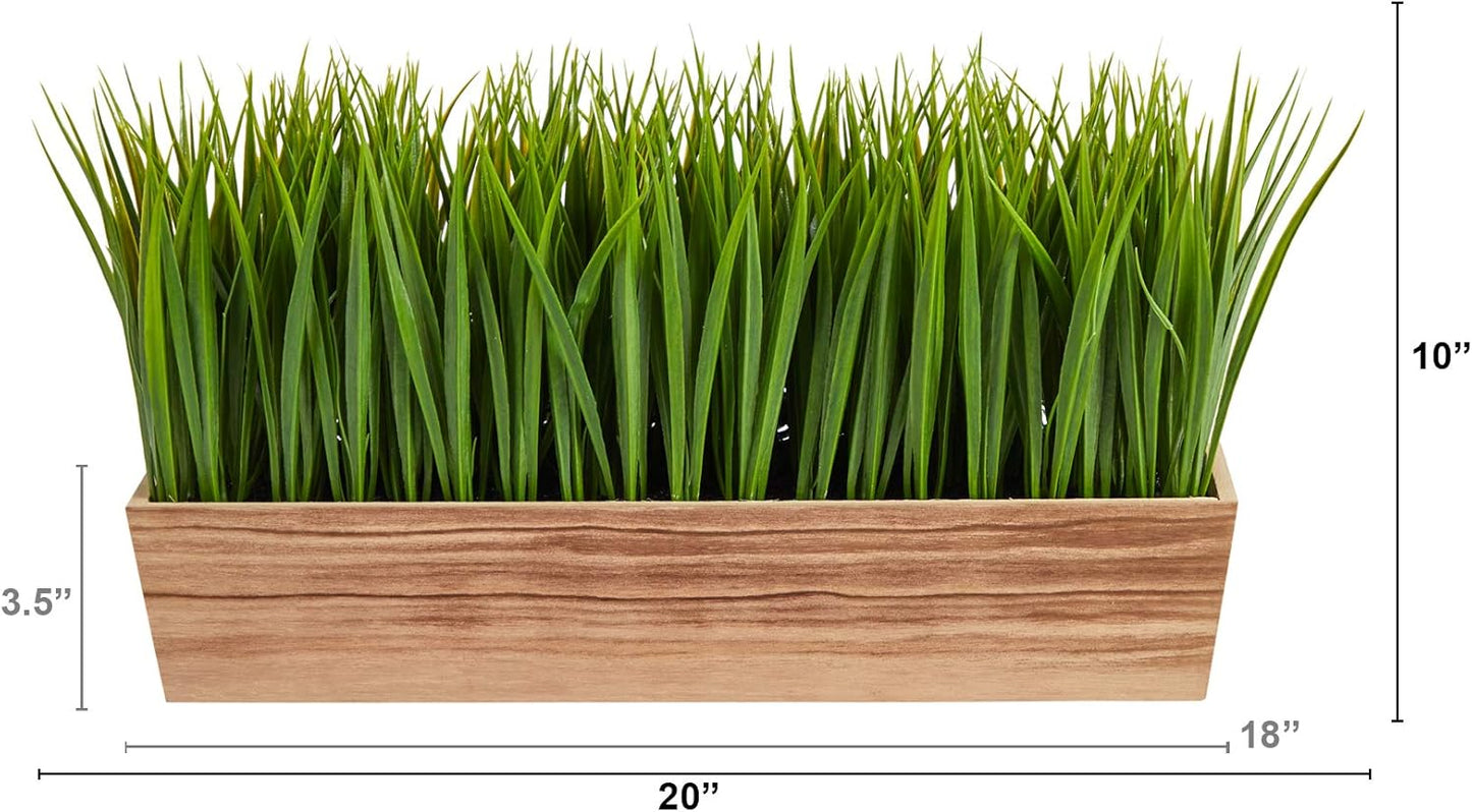 . Vanilla Grass Artificial Plant in Decorative Planter / 20 Inch