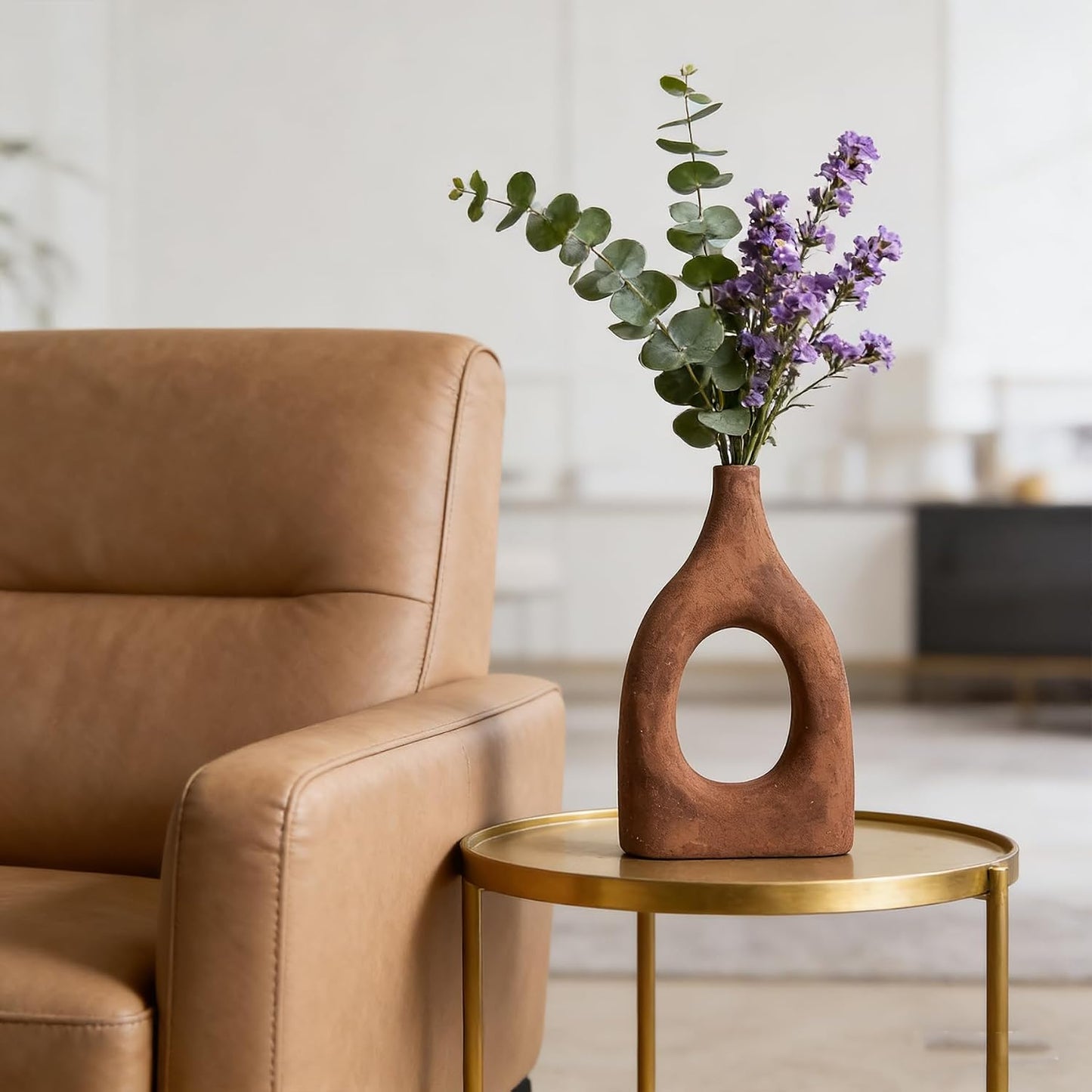 Large Boho Ceramic Floor Vase