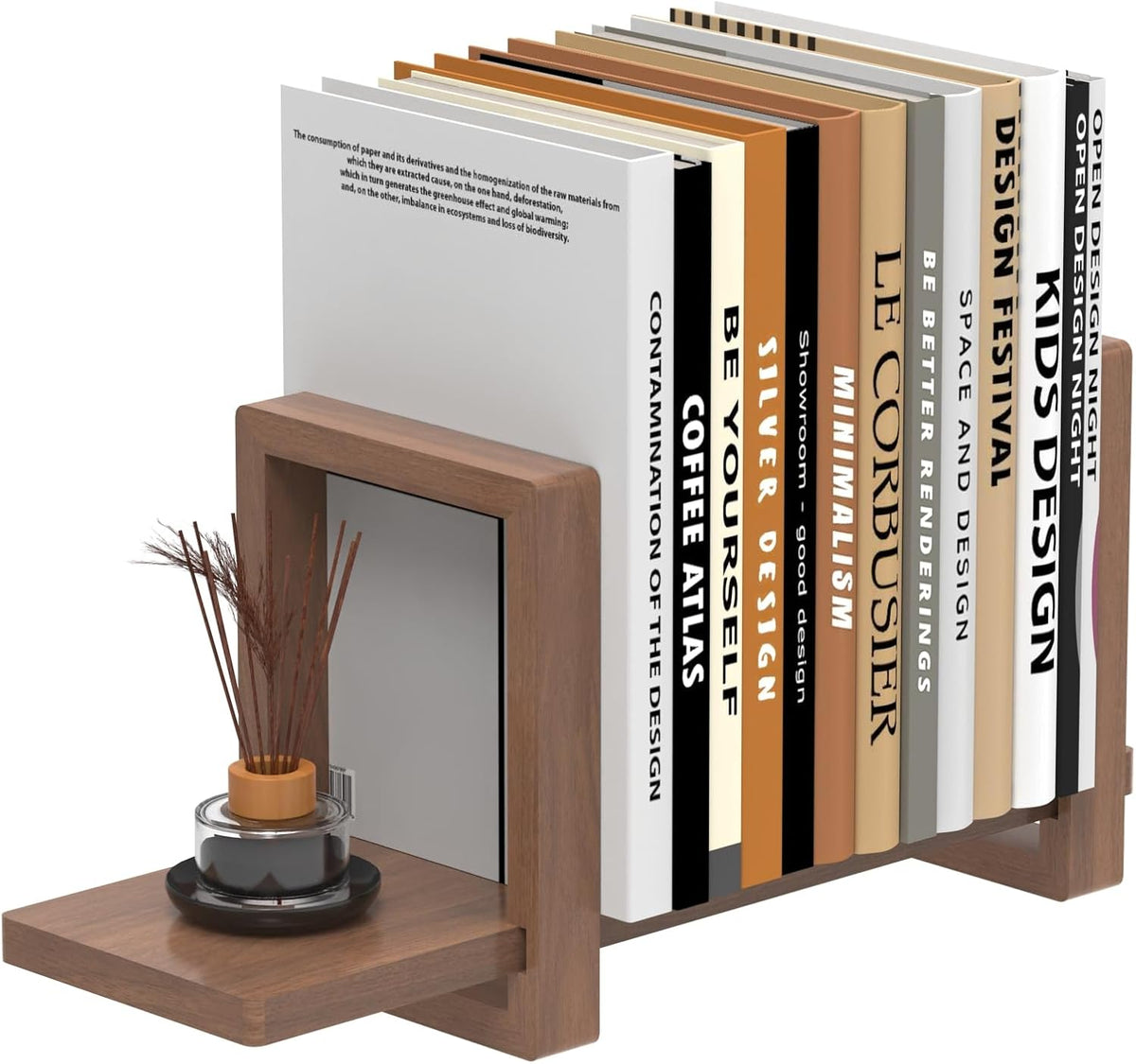 Adjustable Desktop Bookshelf Wooden Desk Book Holder Organizer Tabletop Bookshelf Mini Book Shelf Magazine Files