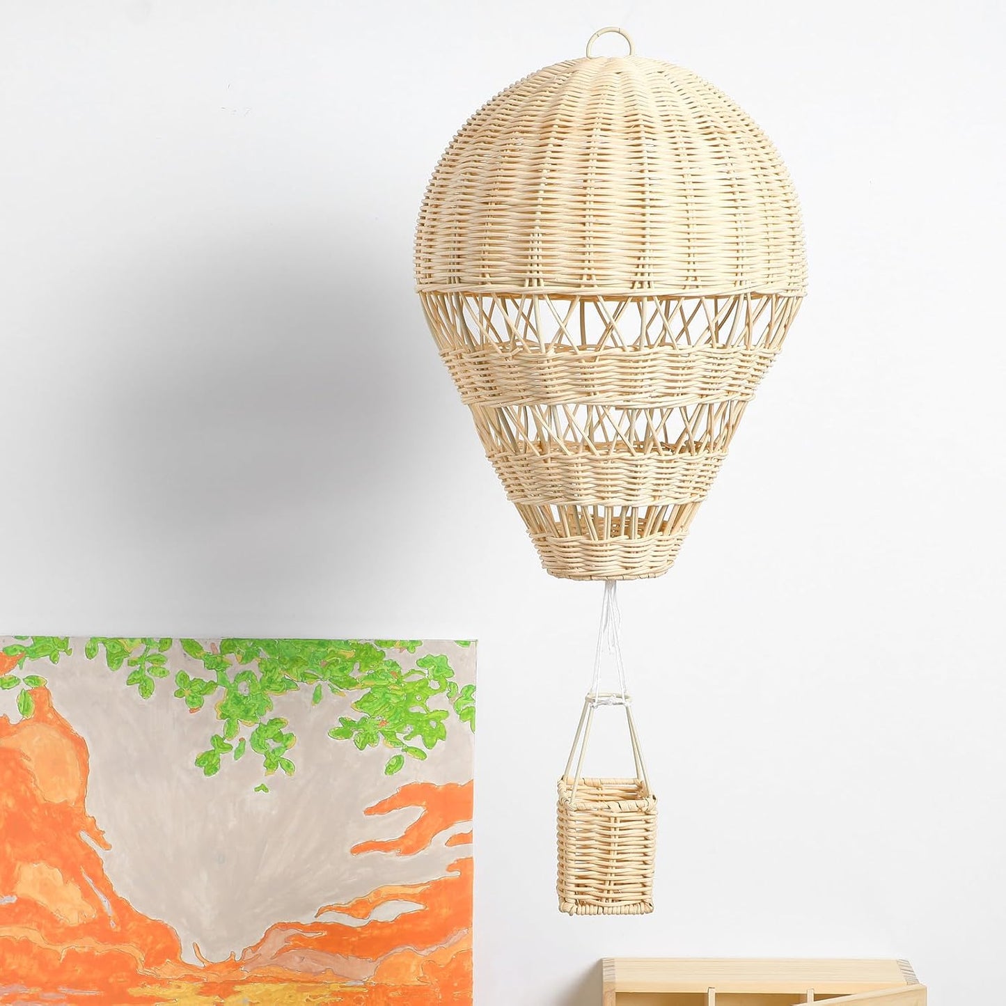 Rattan Woven Hot Air Balloon