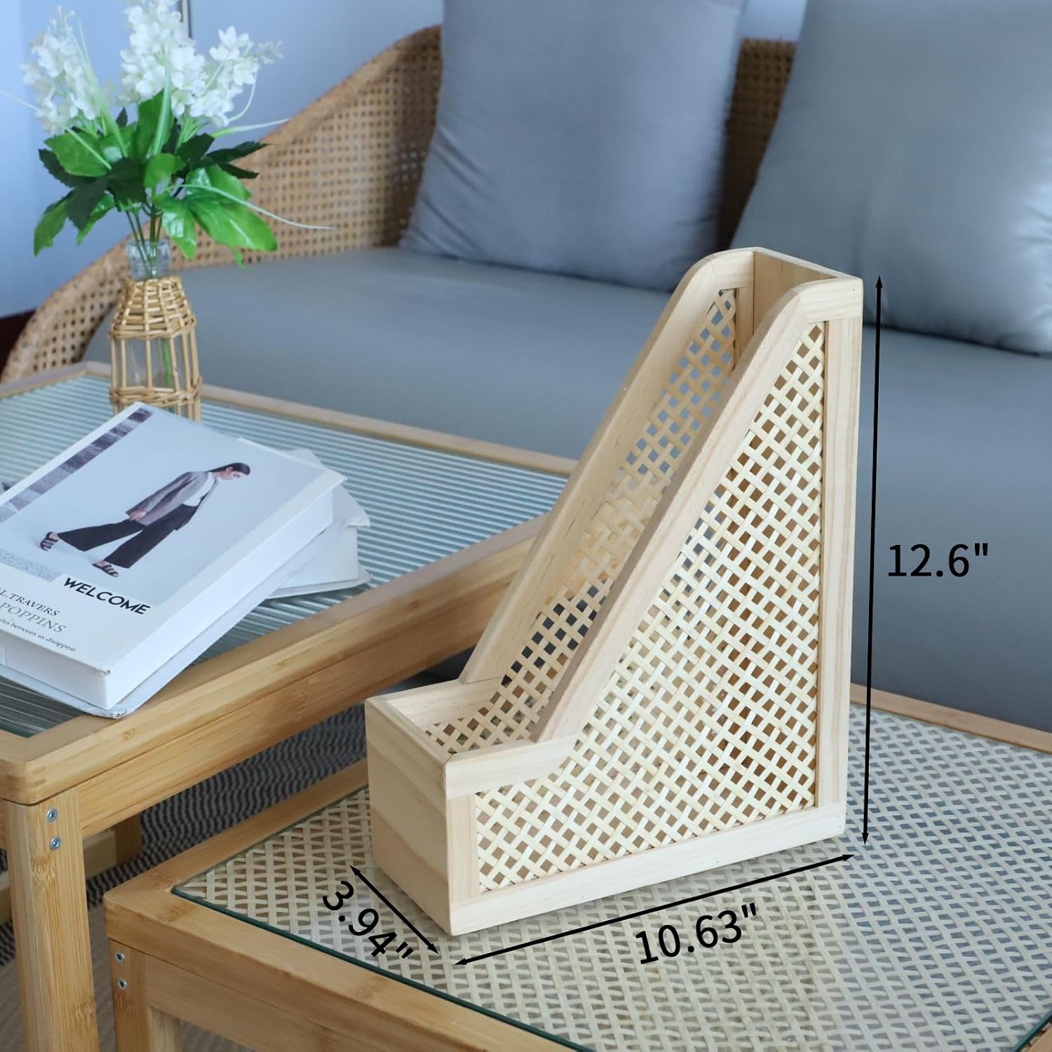 Bamboo Decorative Bookends Wooden Creative Book Ends