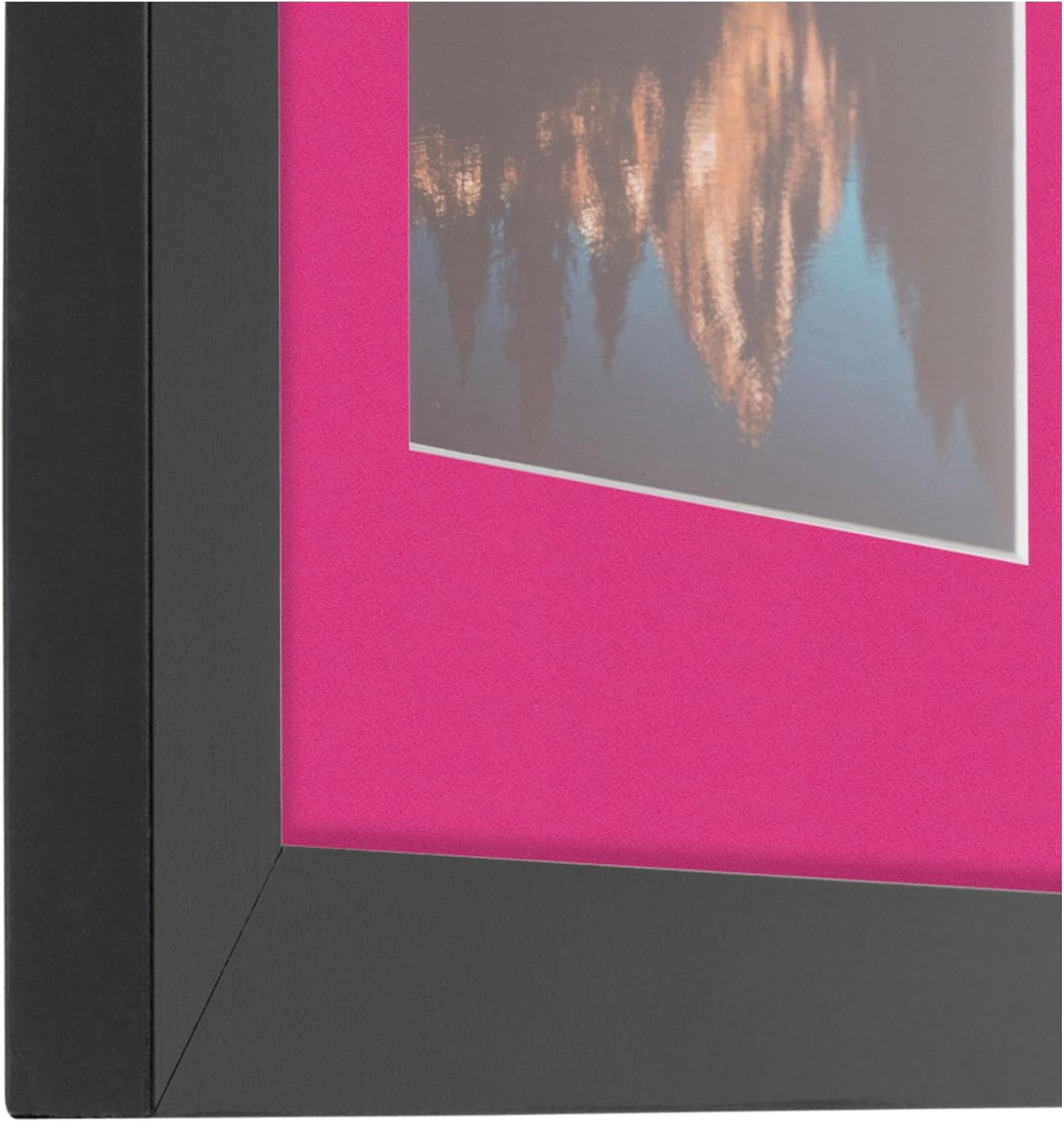 ArtToFrames Collage Picture Frame 3 Opening 3-8x12 Photo Frame | Made in USA | Black Frame Tulip and Black Mats | Wall