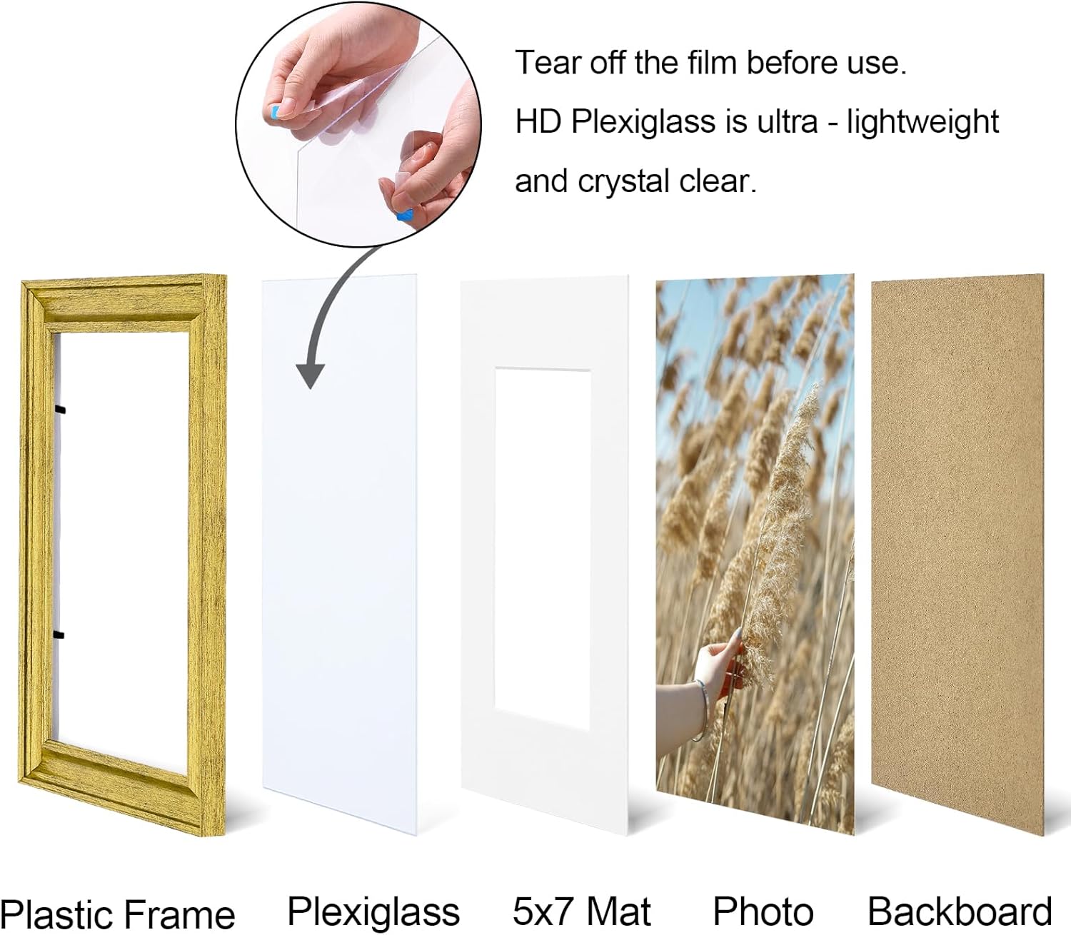 Ornate Vintage Photo Frame / 8 x 10 / Gold / Set of 2