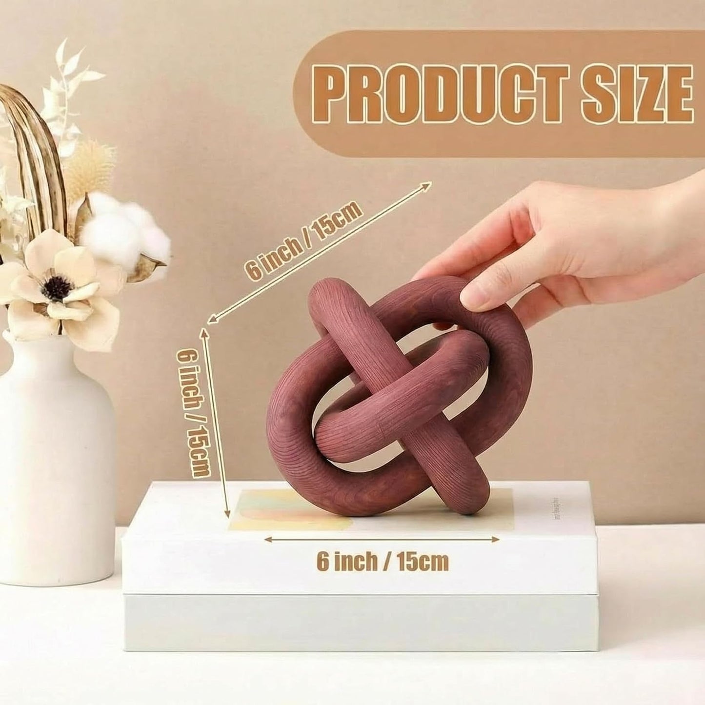 Boho Chain Link / Reddish-brown