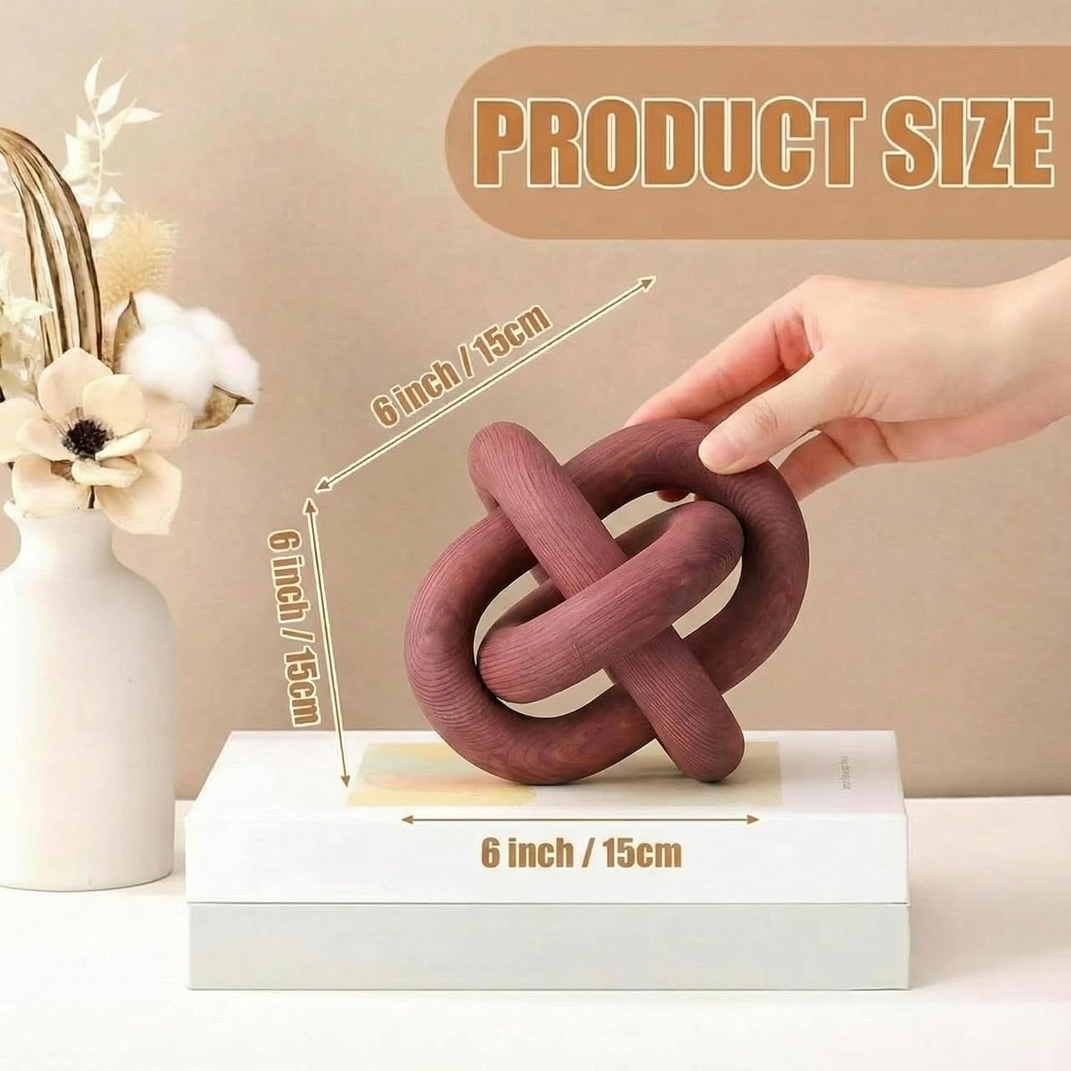 Boho Chain Link / Reddish-brown