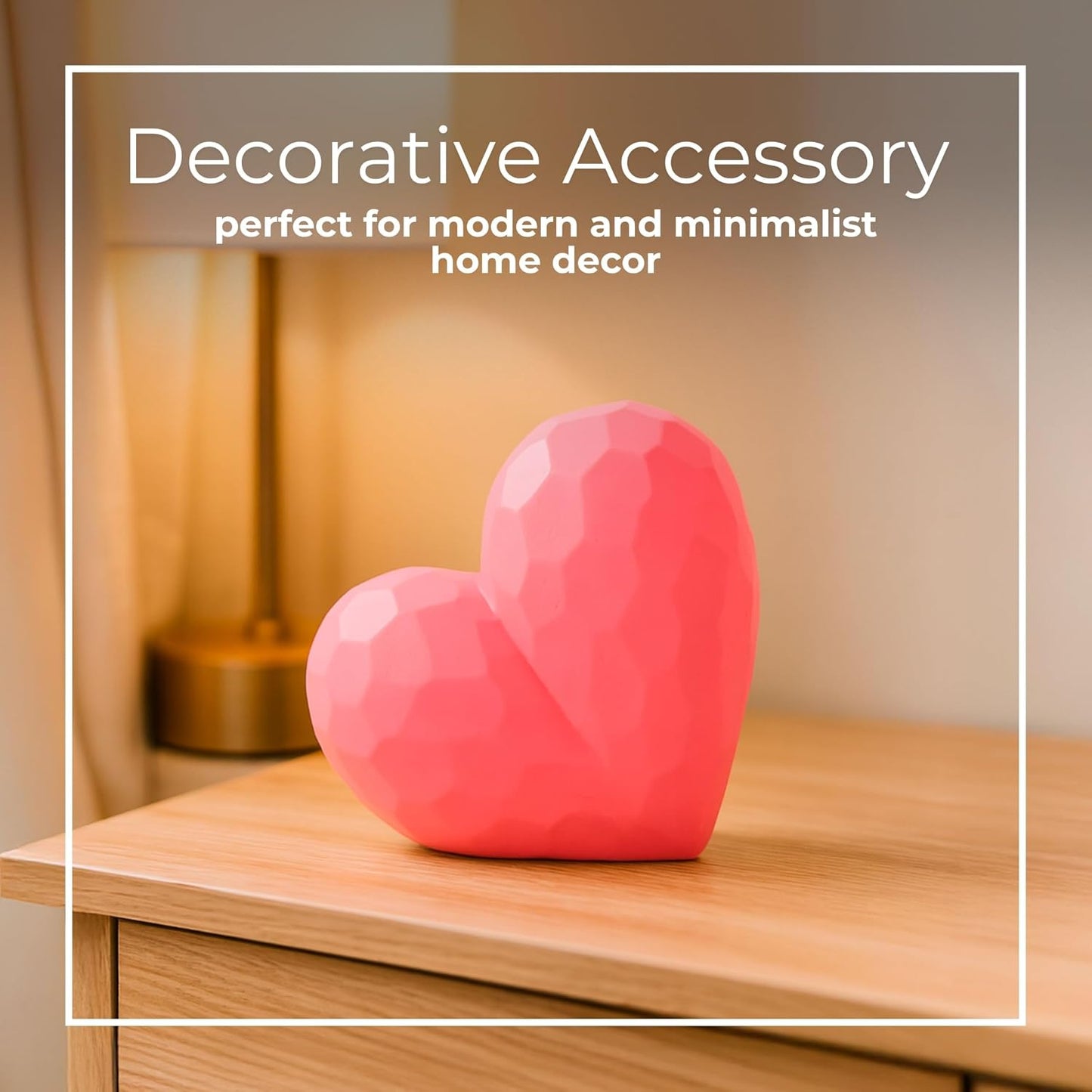 Heart Tabletop Display / Centerpiece Accent Sculpture