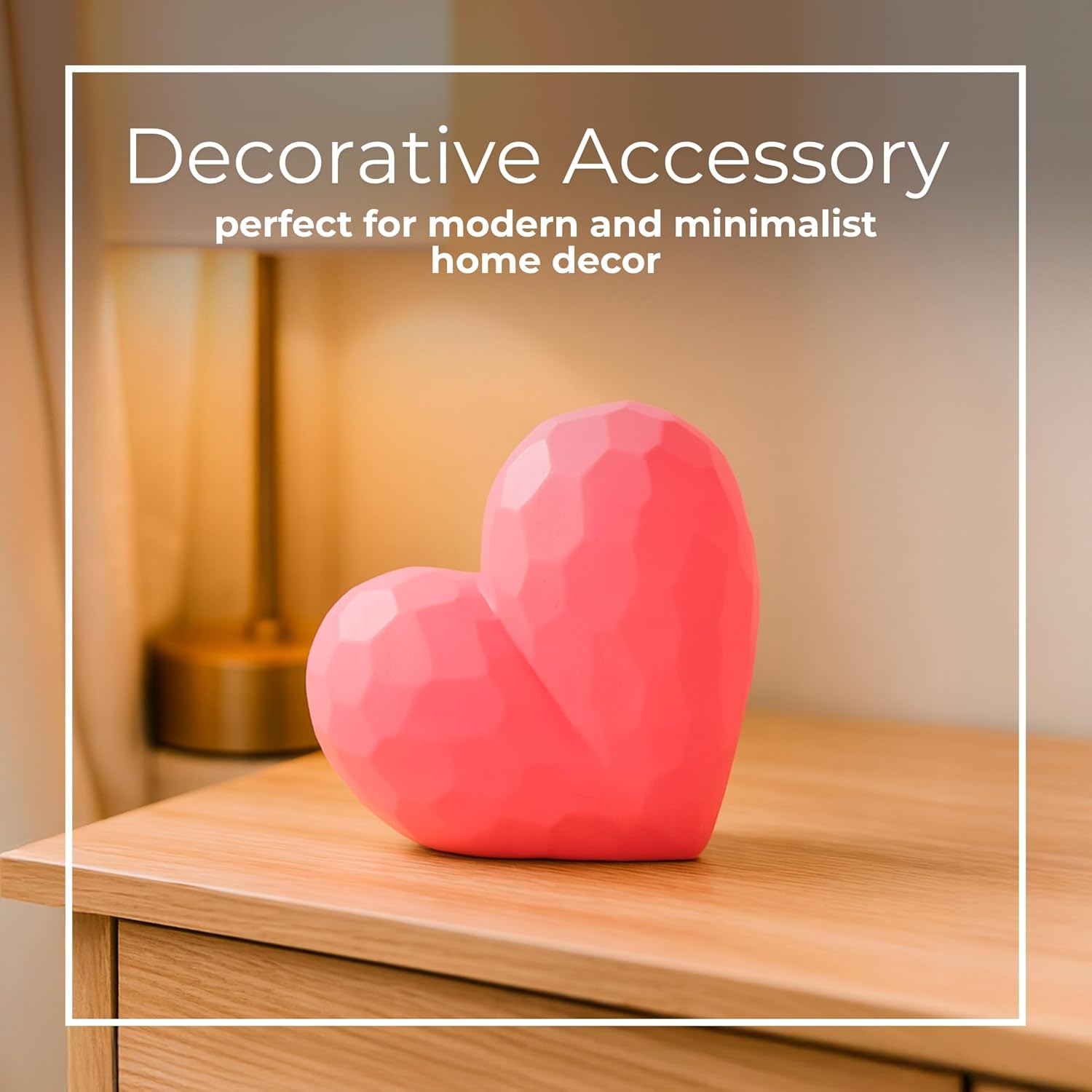 Heart Tabletop Display / Centerpiece Accent Sculpture