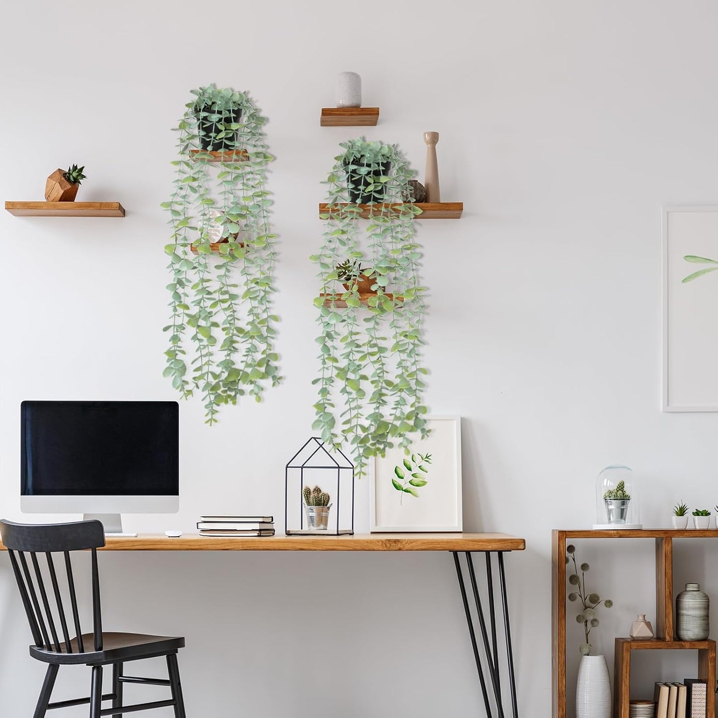 Artificial Potted Plants Eucalyptus / Set of 2