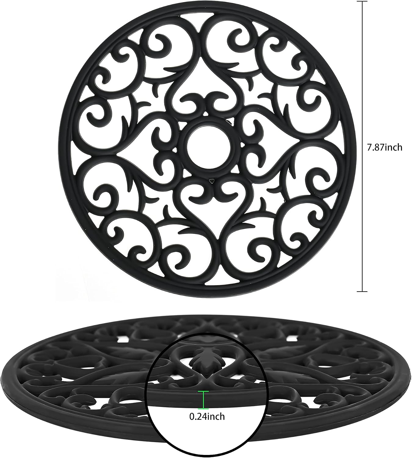 Silicone Pot Holders / K: Style 1- Pink