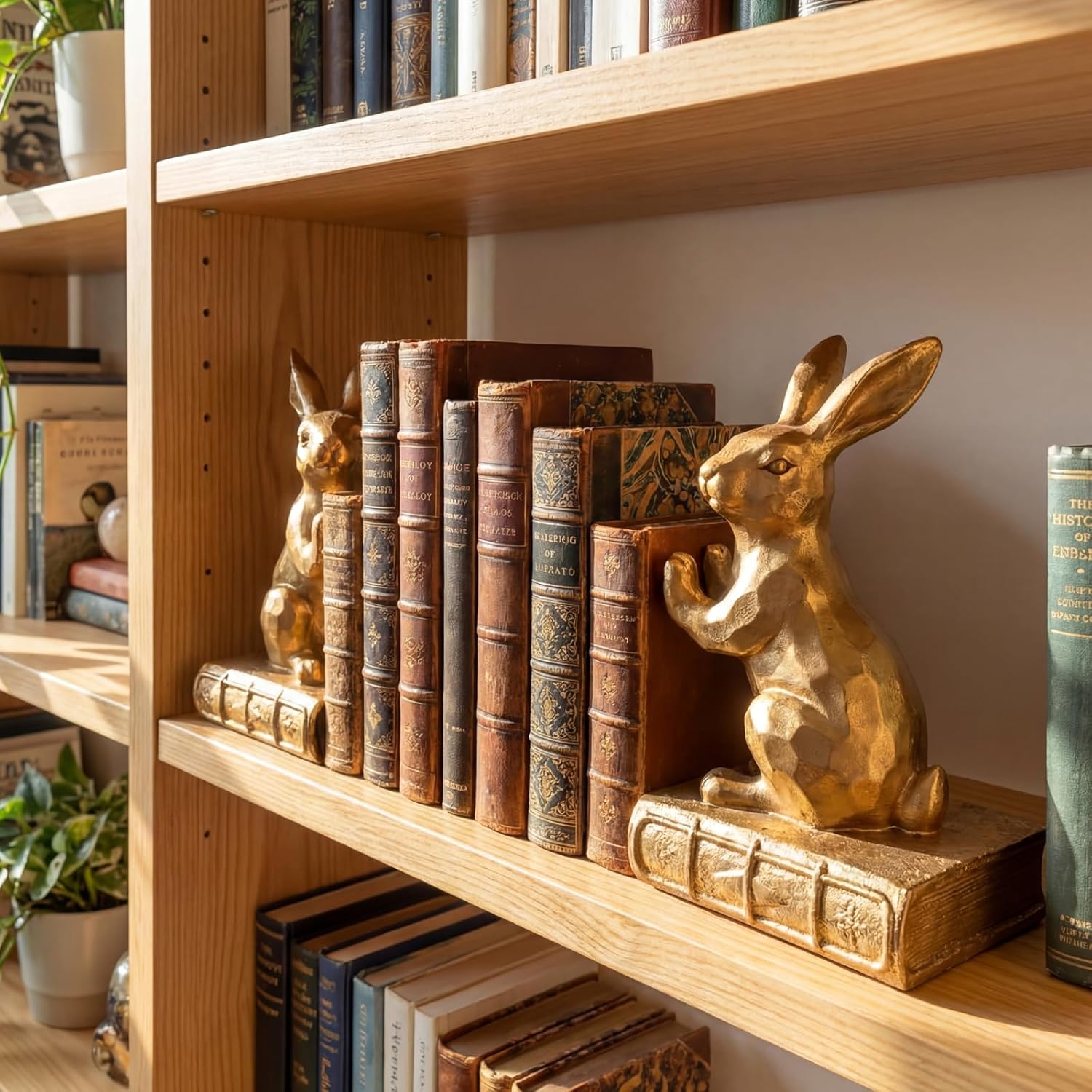 Decorative Bookends / Rabbit / Set of 2