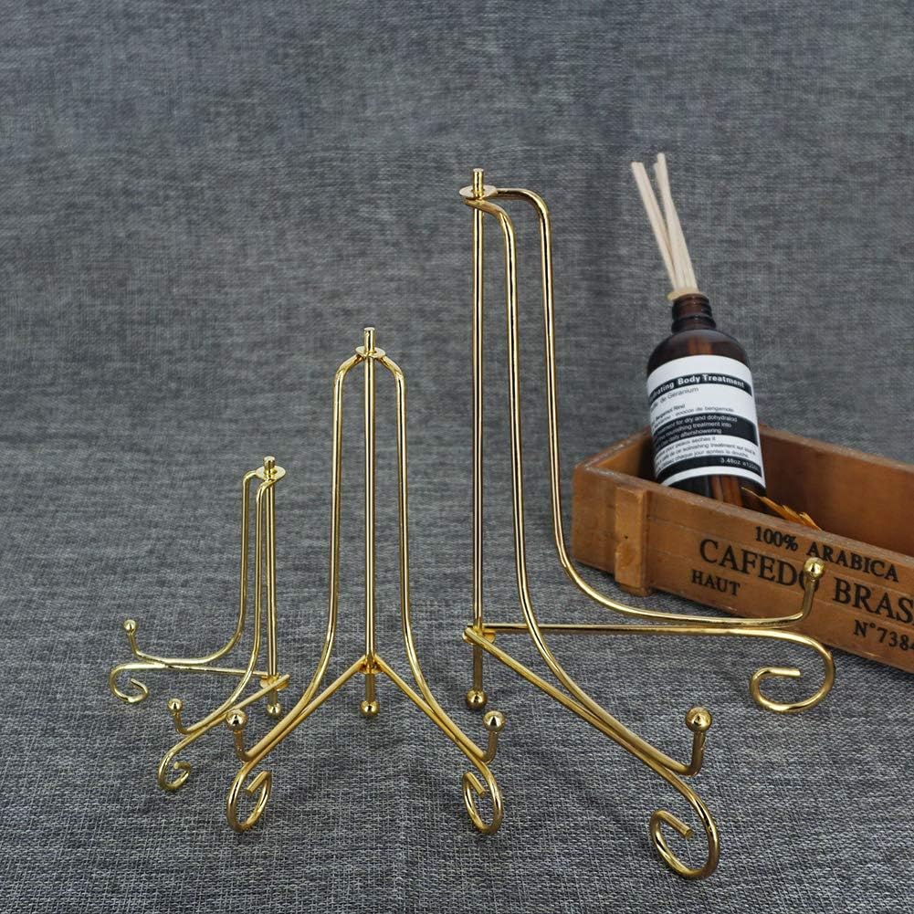 Books / Iron Display Stand / Gold / 4inch+6inch+8inch / Set of 6