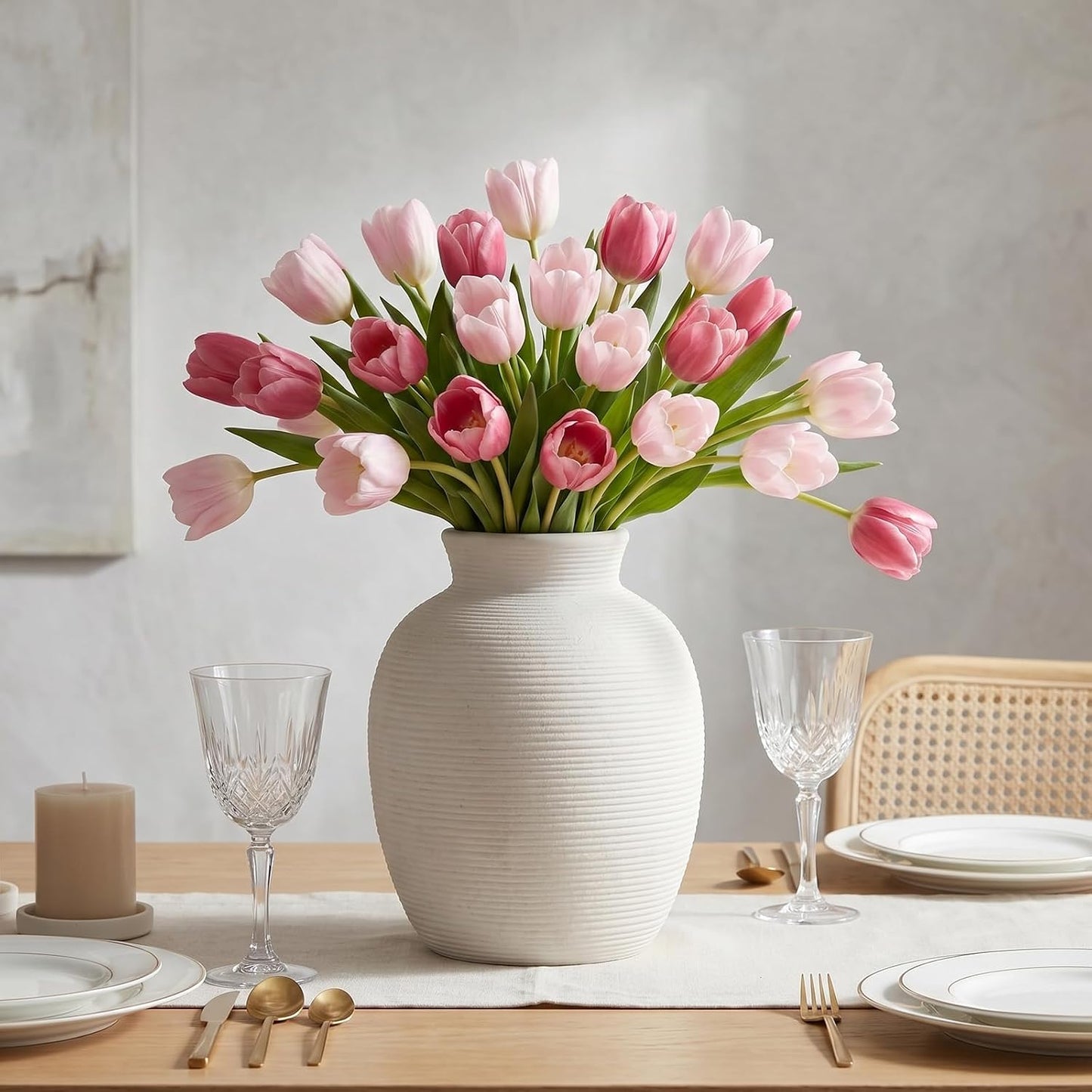 Ceramic Vase Home Decor / 1-white/8 / 8 Inch